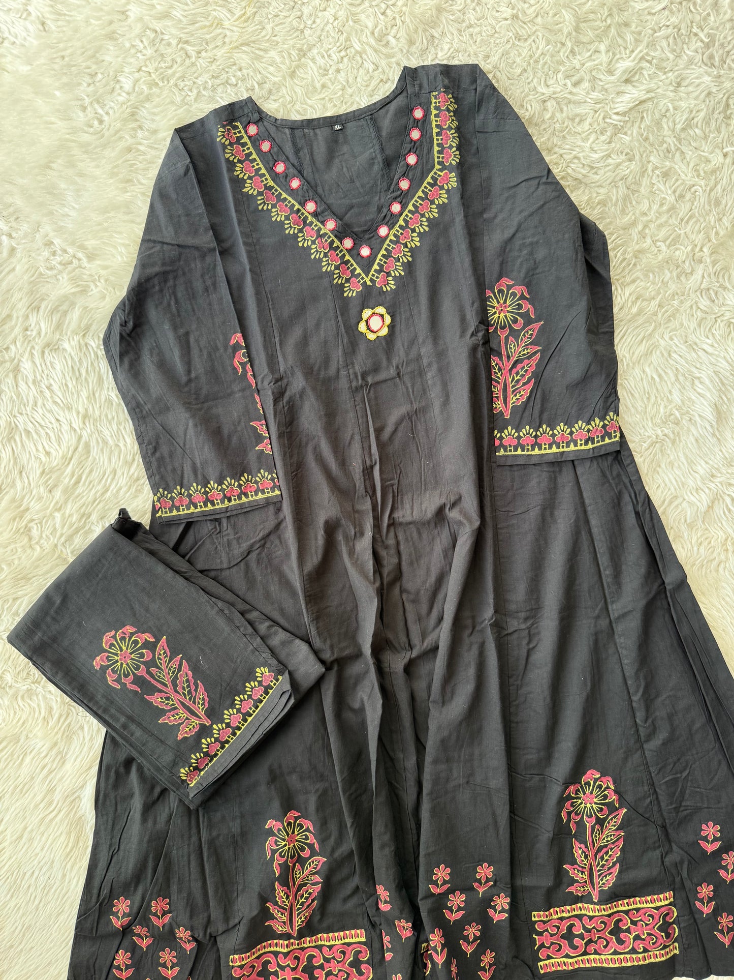 Cotton FLARE Kurti Pant Set