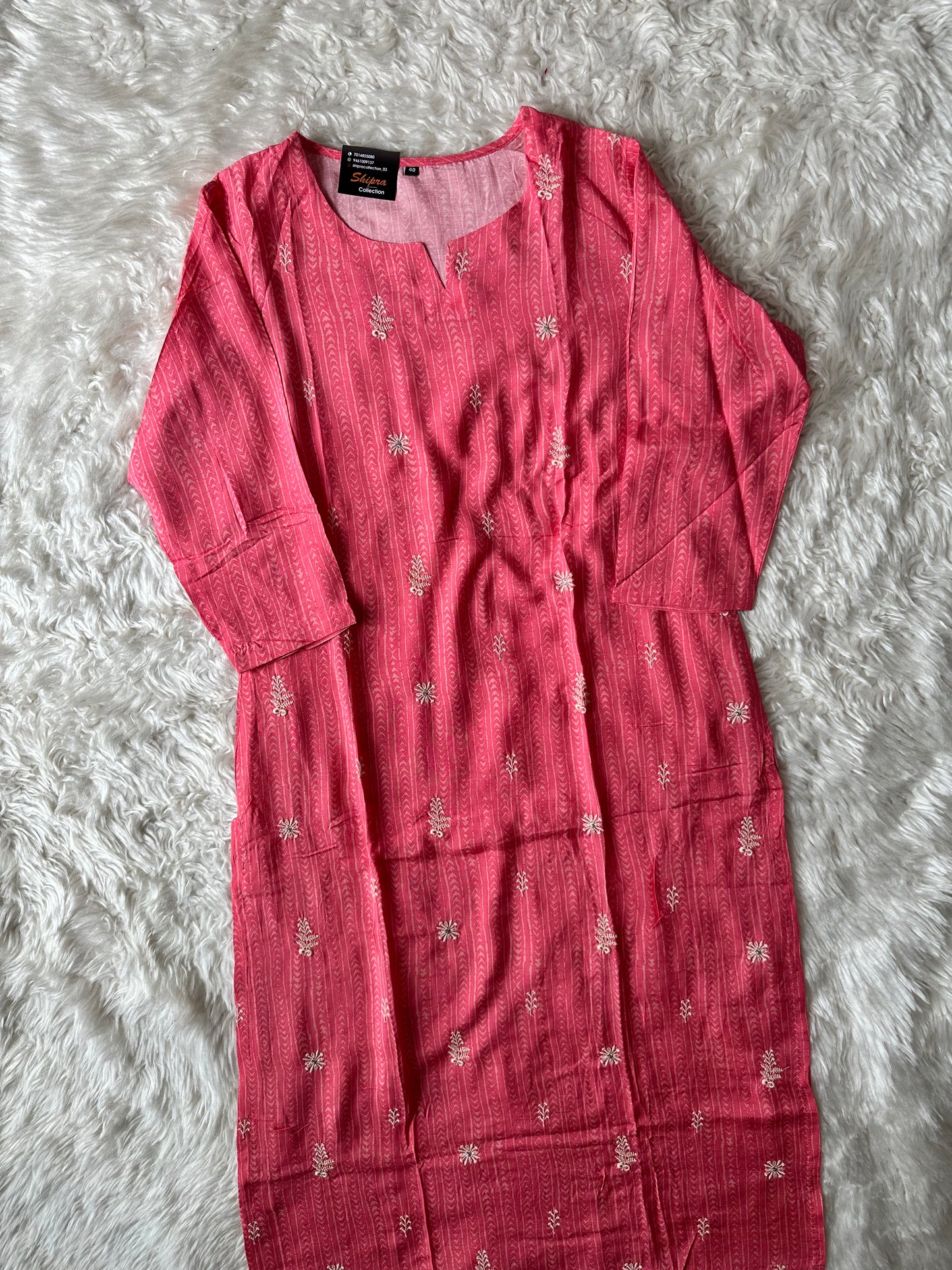 Butter Silk Kurti Pant Dupatta Set