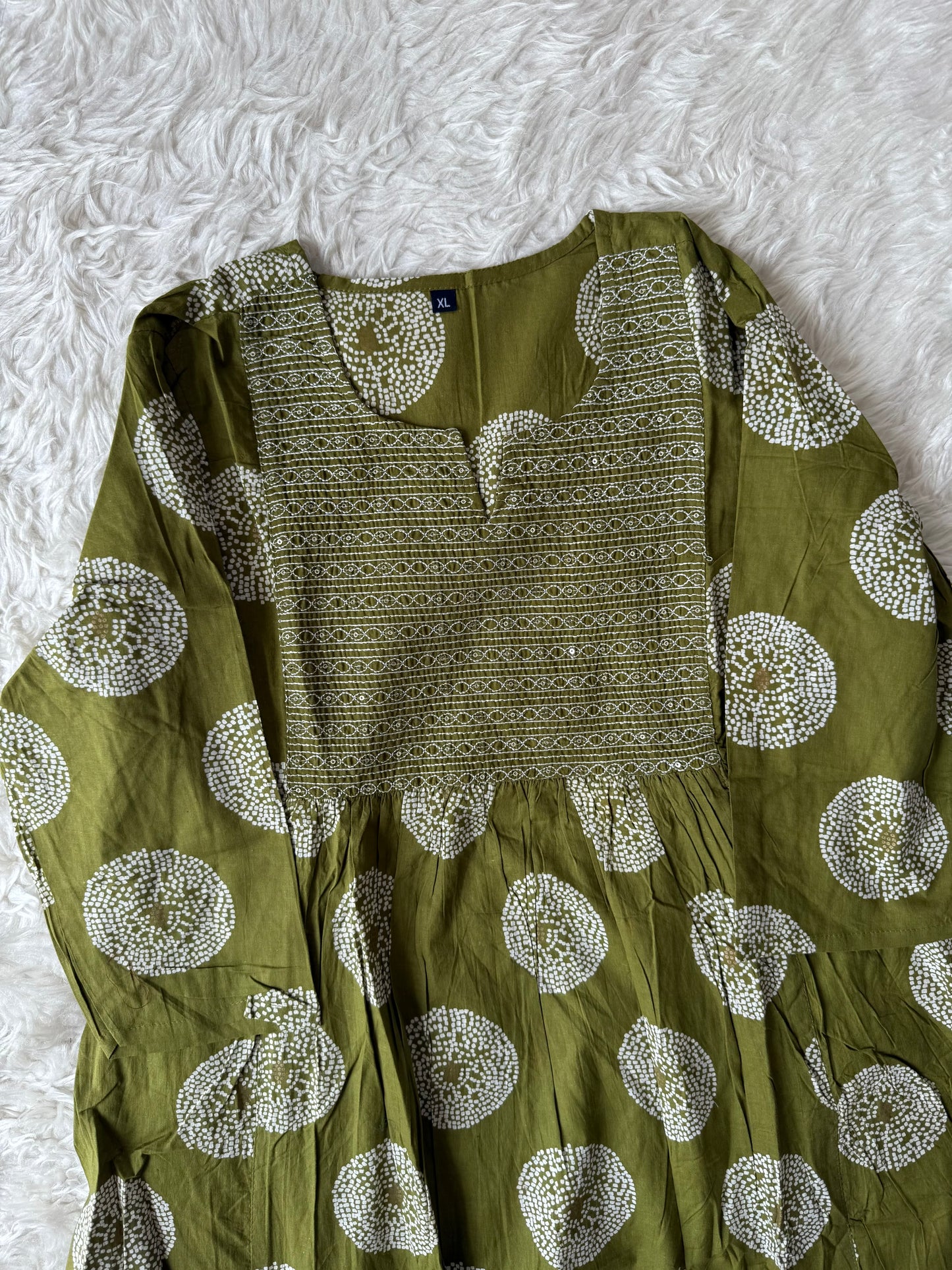 Cotton Flare Kurti Pant Set