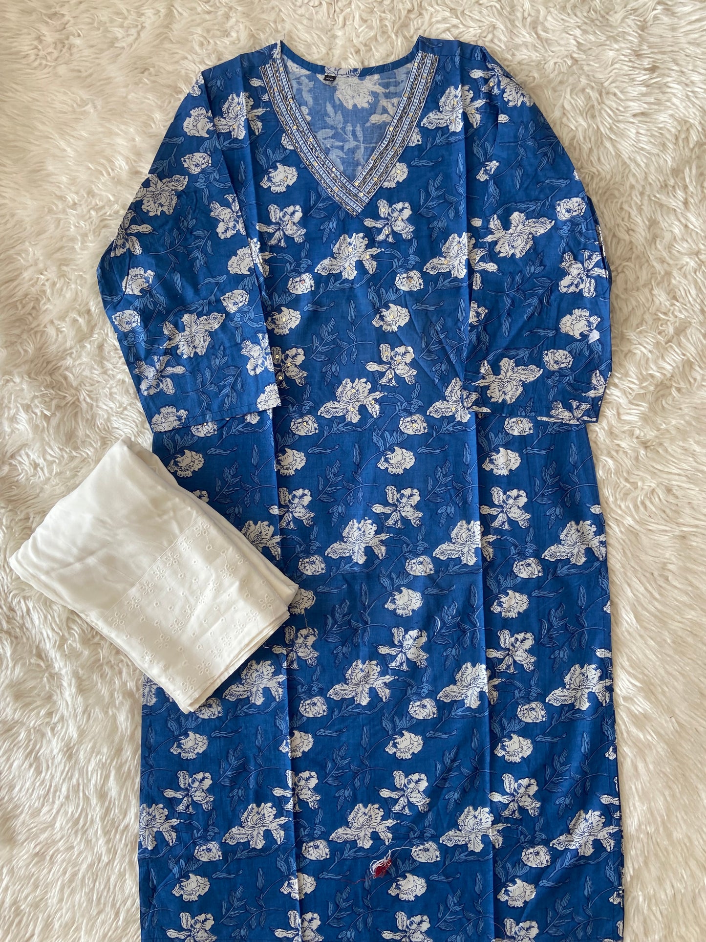 Cotton Kurti Straight Plazo Set