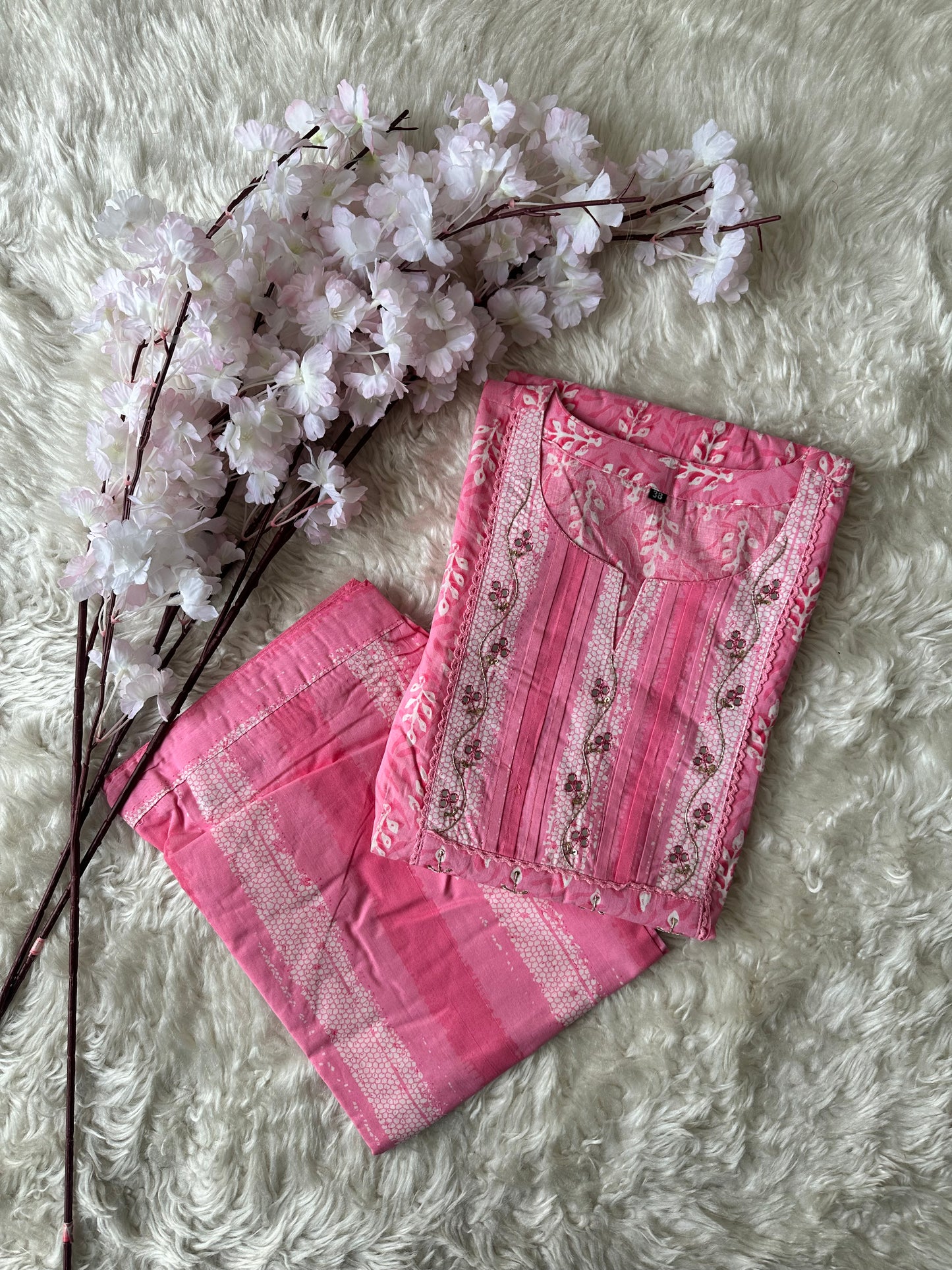 Stock Clearance 🚨 Premium Cotton Kurti Pant Set
