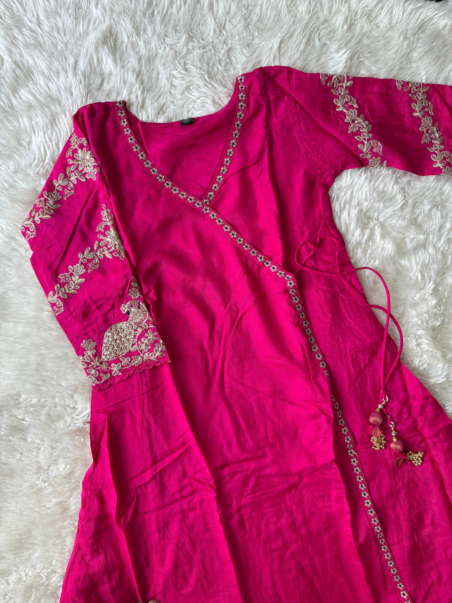 Russian Silk Kurti Pant Dupatta Set