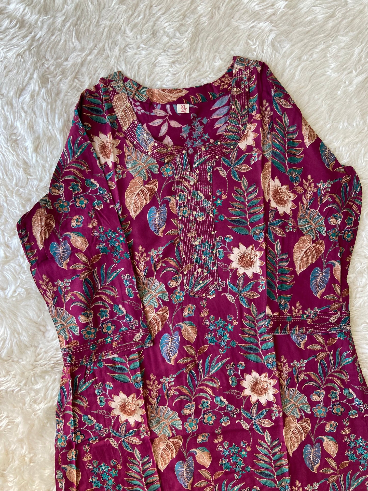 Soft Rayon Kurti Pant Set