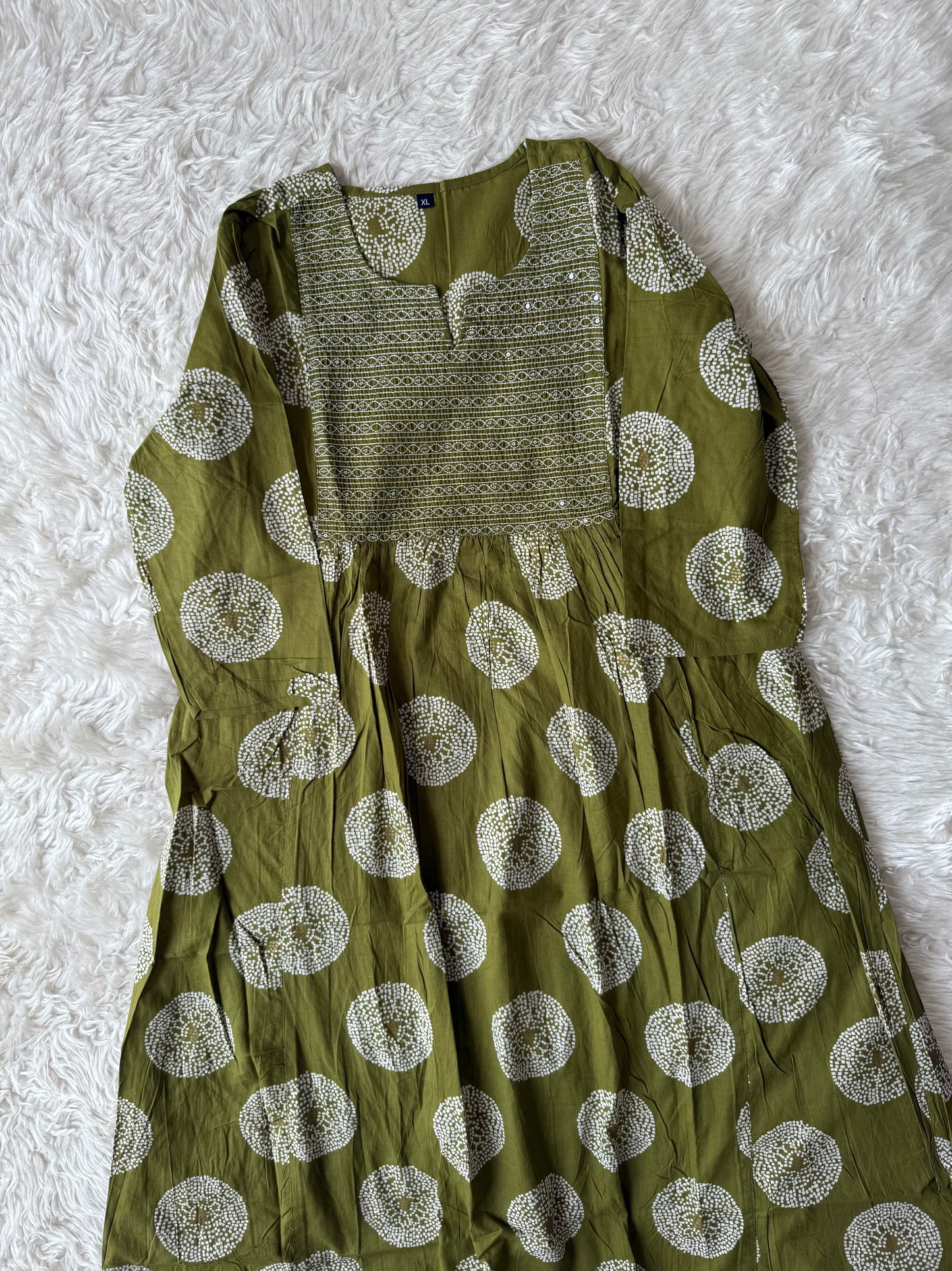 Cotton Flare Kurti Pant Set