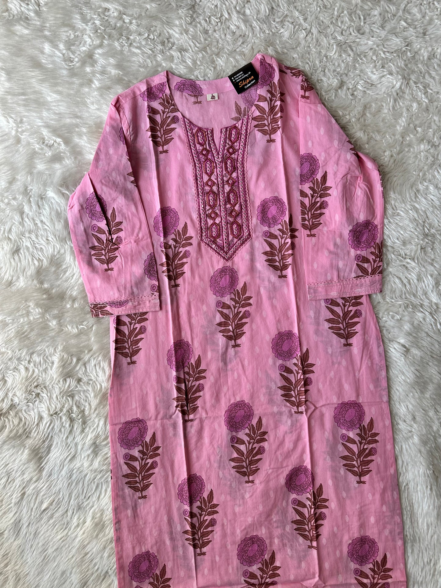 Premium Cotton Kurti Pant Dupatta Set