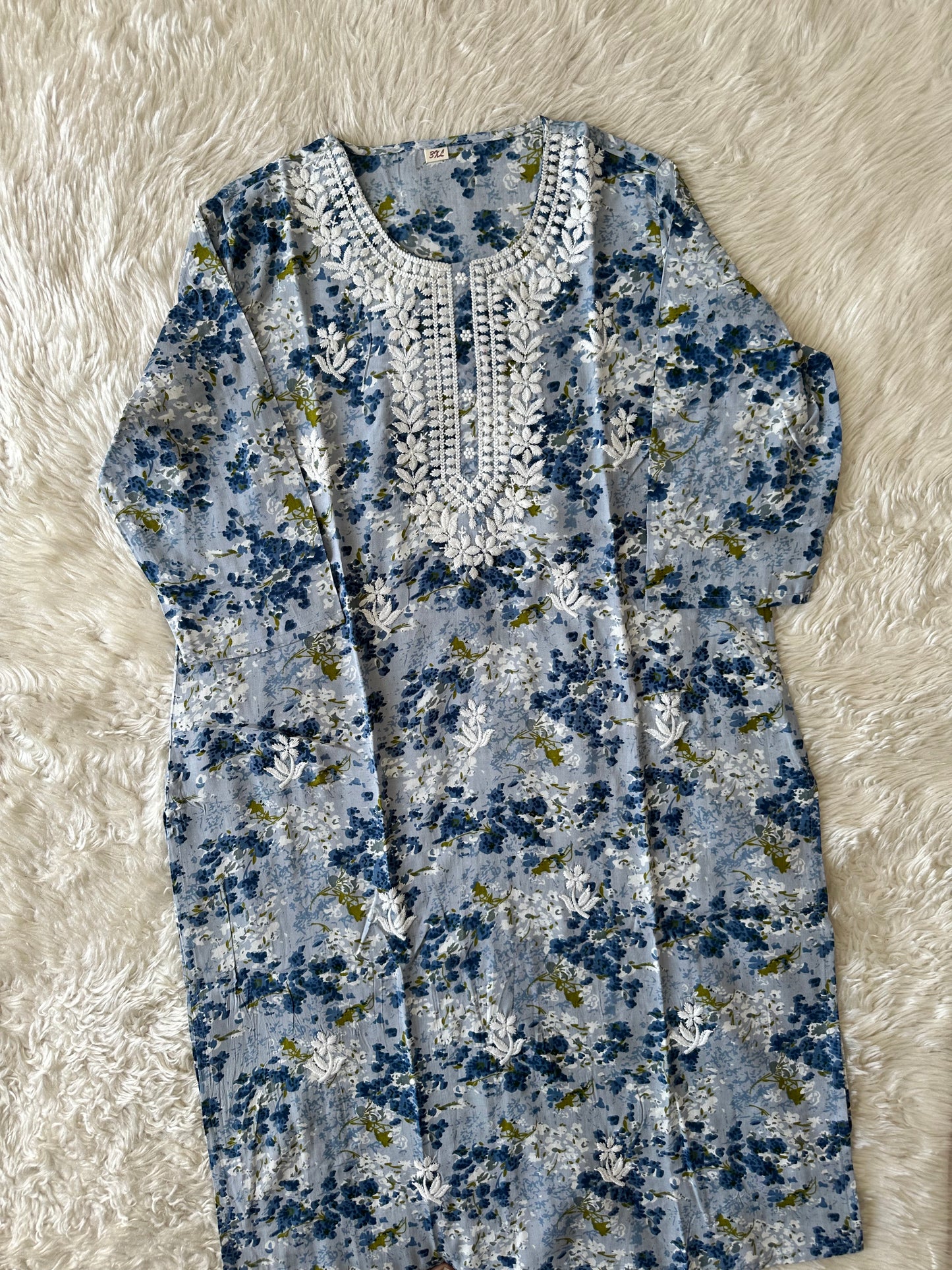 Rayon Kurti Pant Set