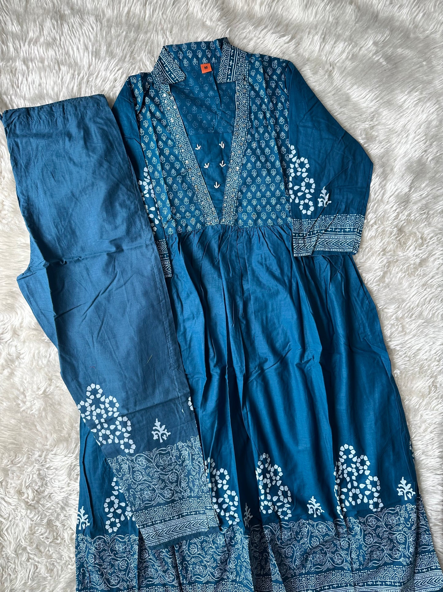Cotton FLARE Kurti Pant Set