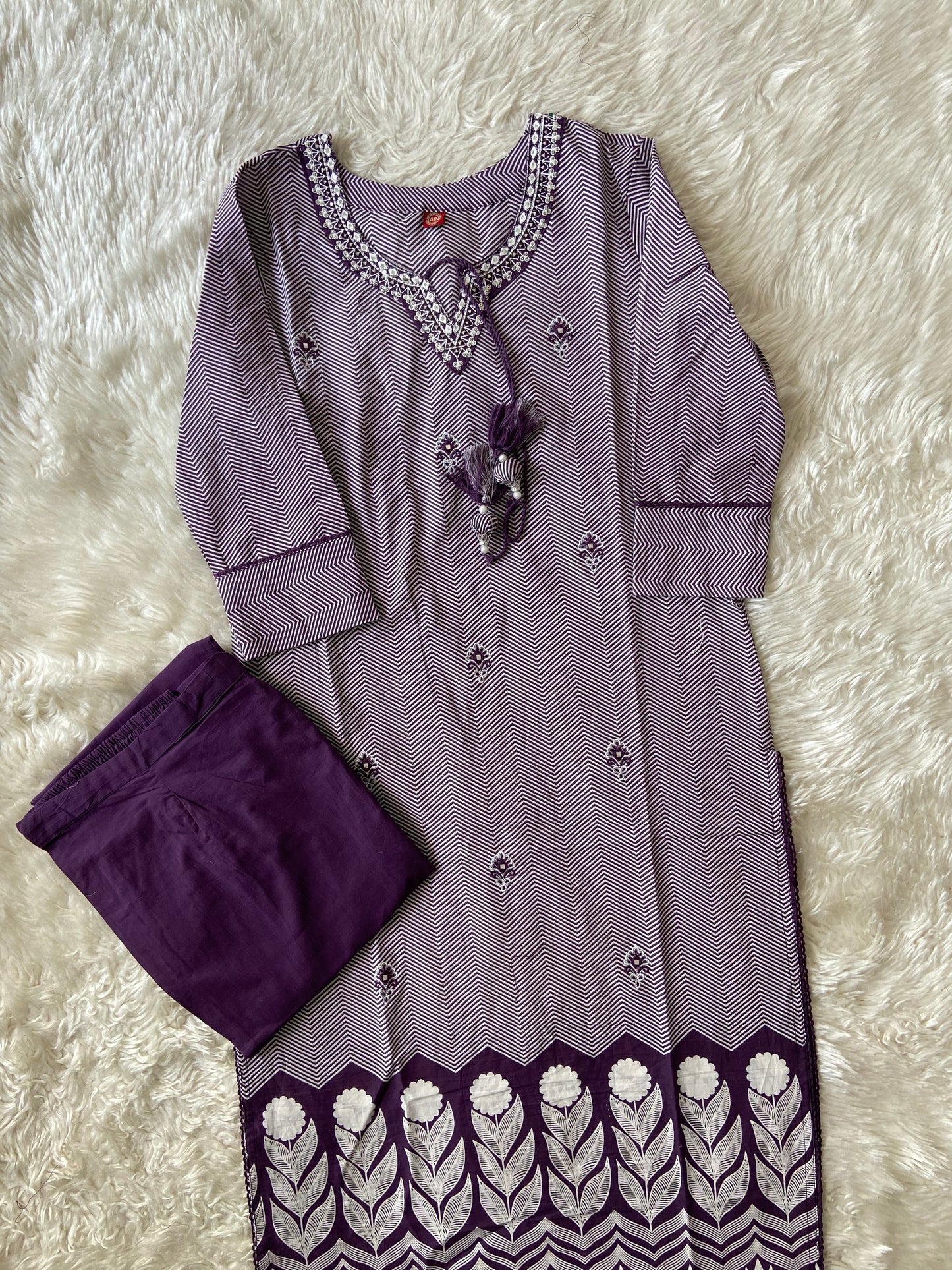 Pure Cotton Kurti Pant Set