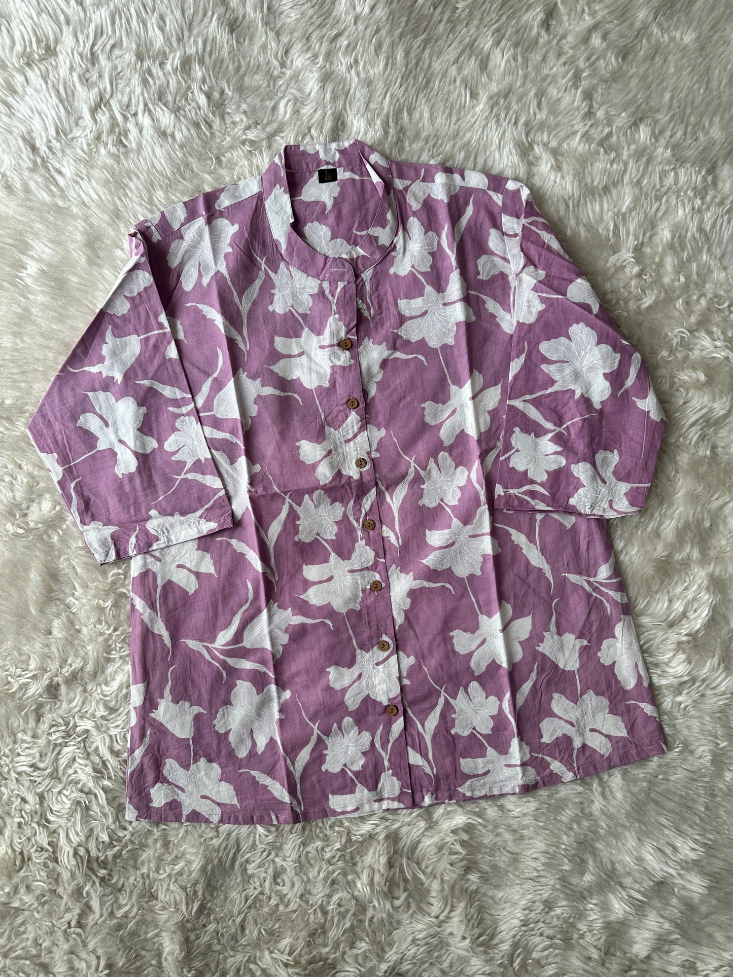 Pure Cotton Short Kurti (feeding friendly)