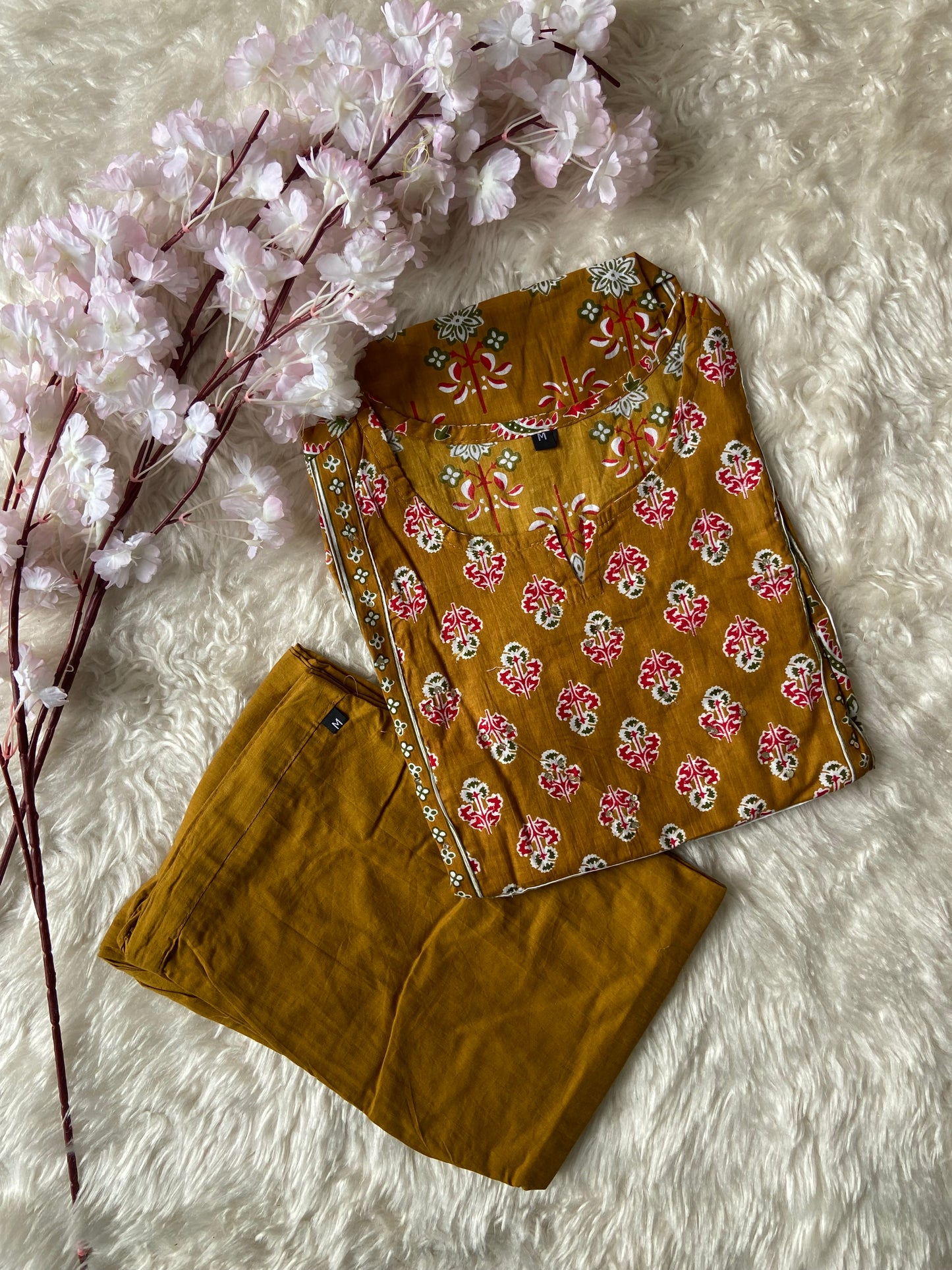 Cotton Kurti Pant Set