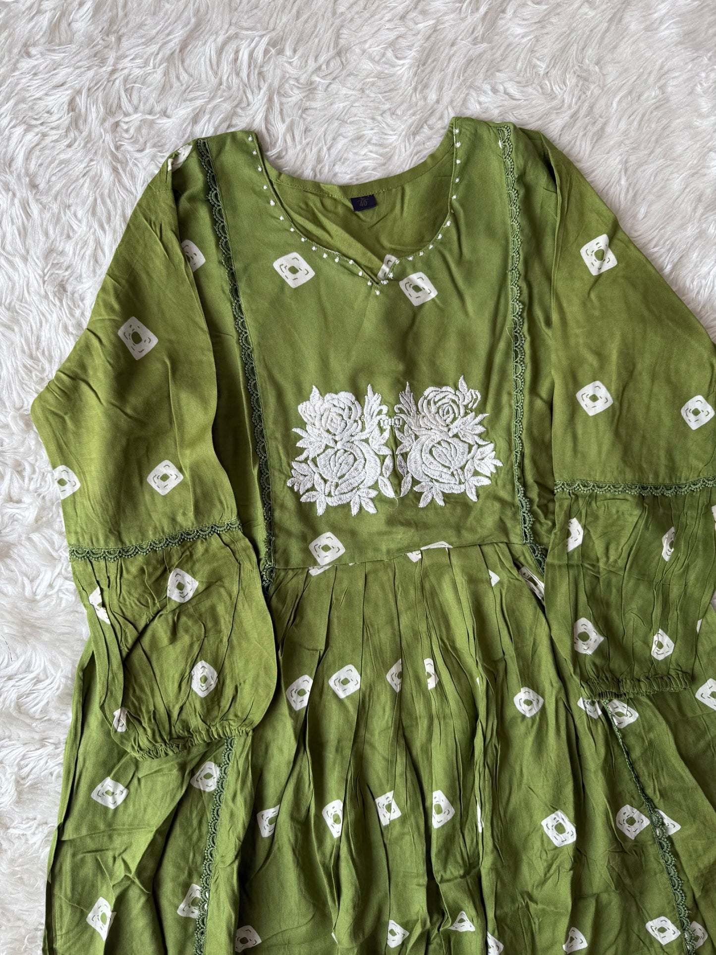 Rayon Kurti Pant Set