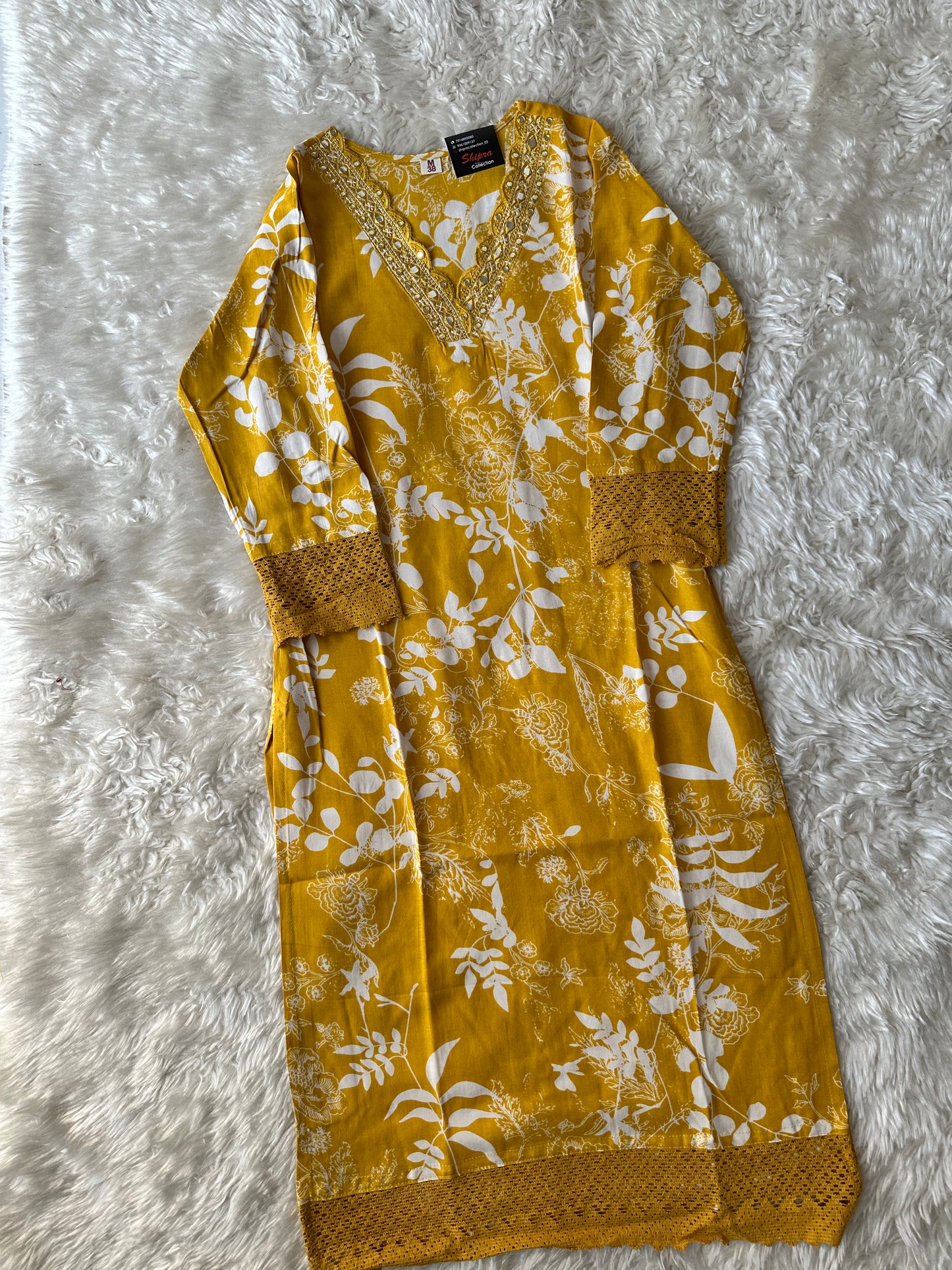 Rayon Kurti Pant Set