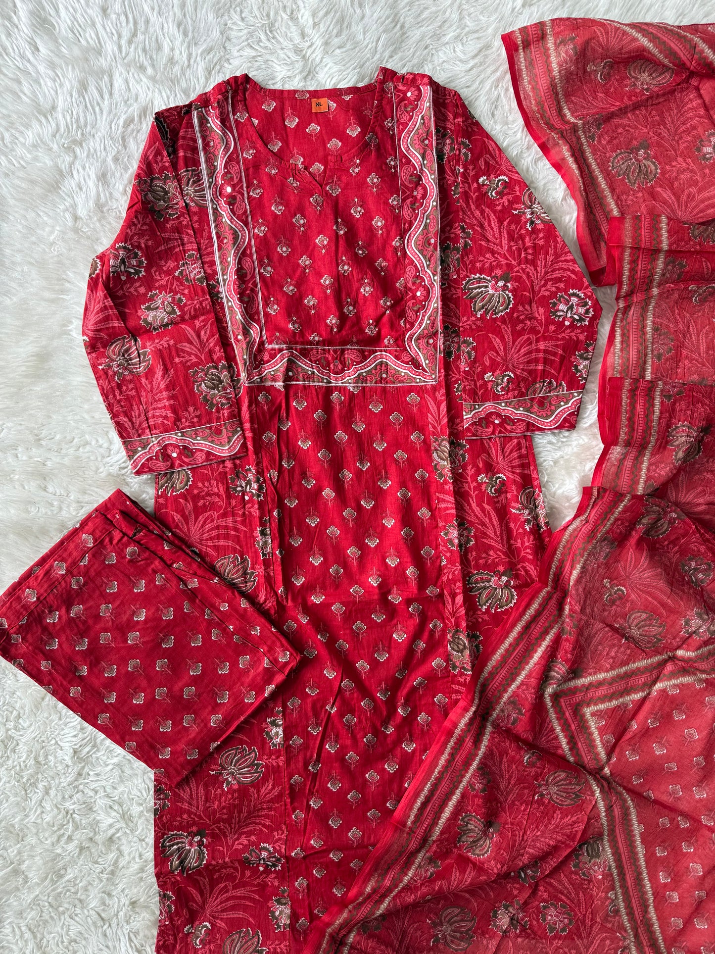 Budget Friendly Kurti Pant Dupatta Set