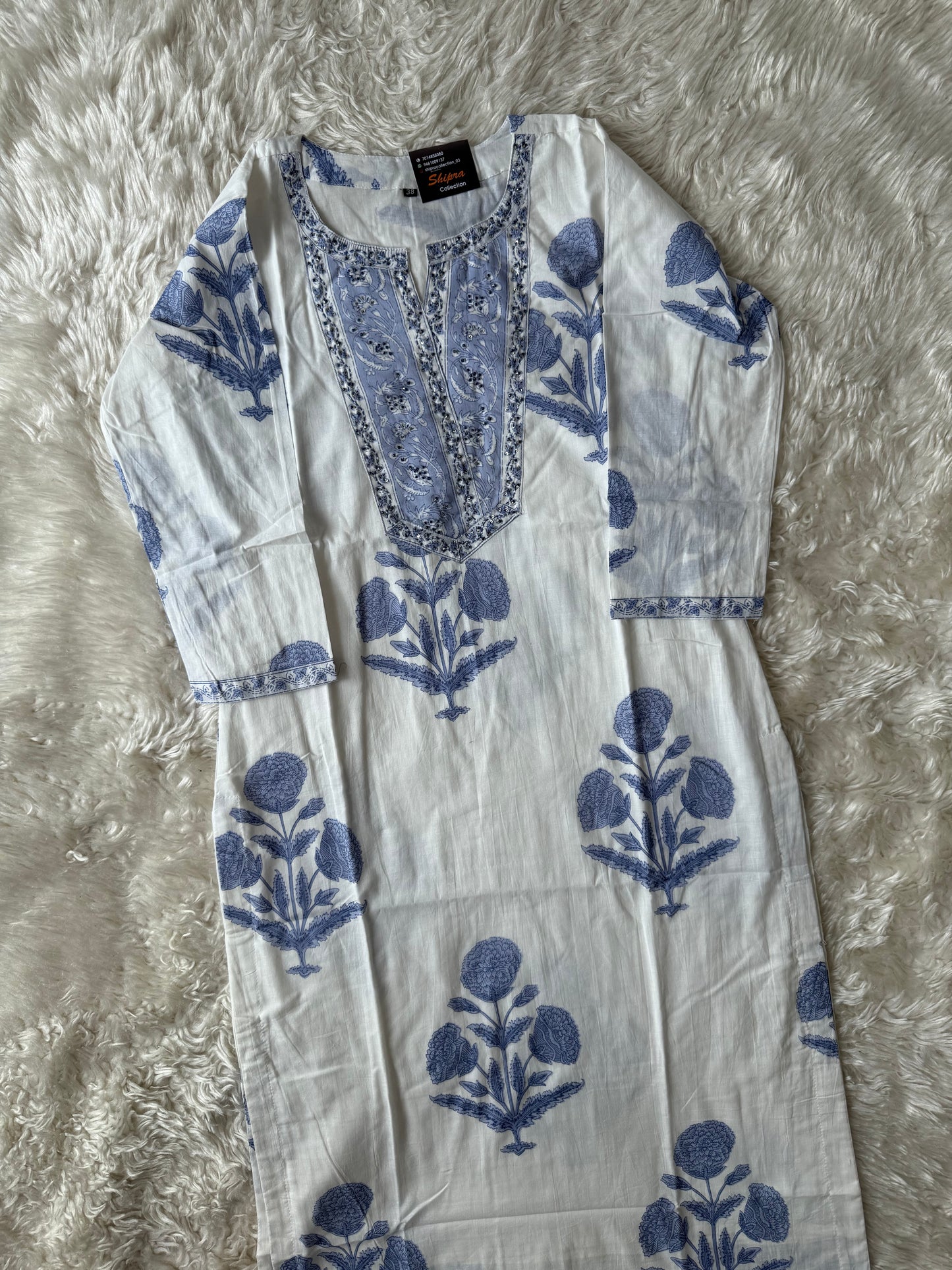 Premium Cotton Kurti plazo Dupatta Set