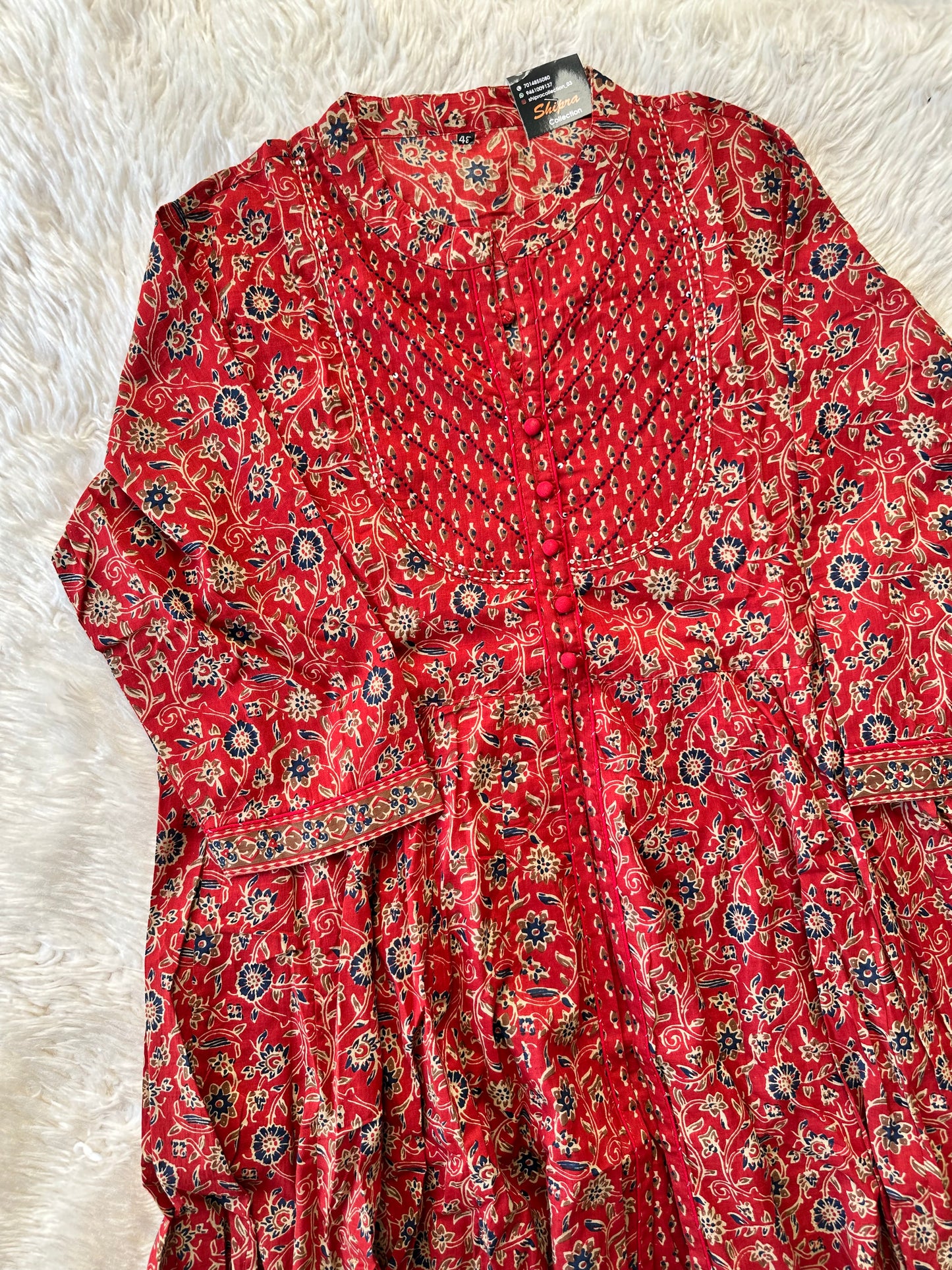 Premium Cotton Kurti Dupatta Set