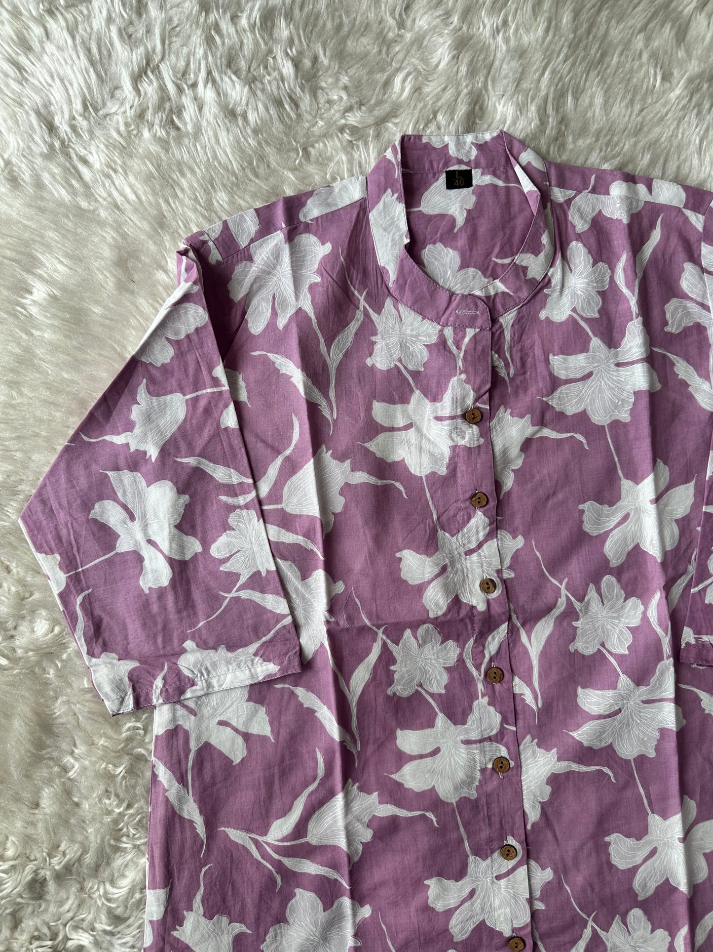 Pure Cotton Short Kurti (feeding friendly)