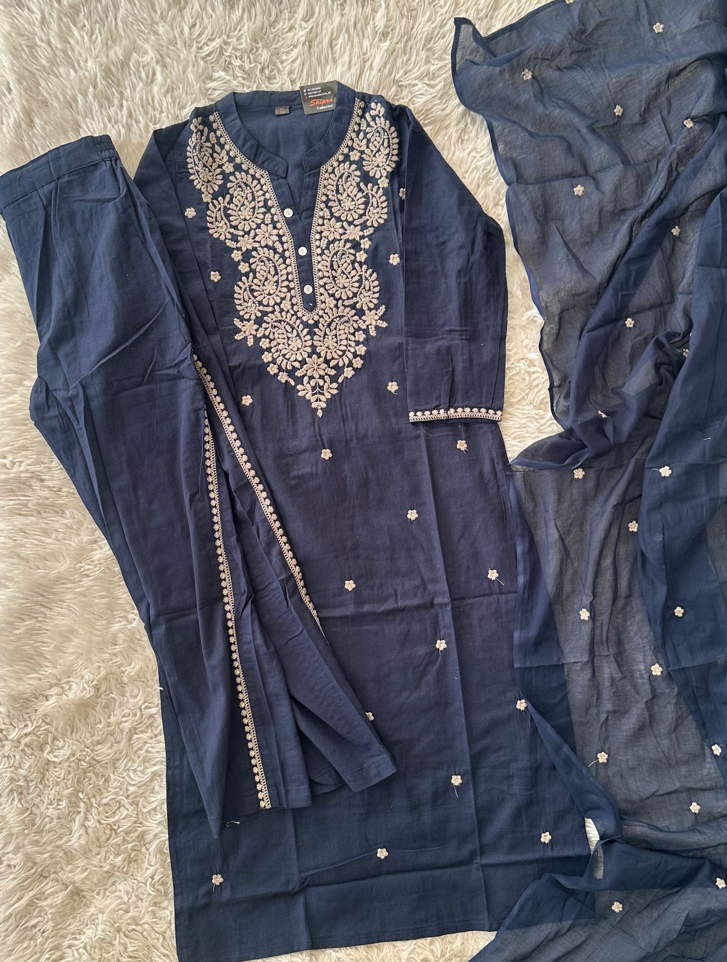 Stock Clearance 🚨
Premium Cotton Kurti Pant Dupatta Set