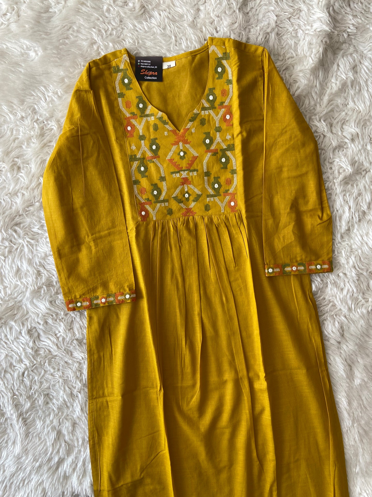 Mul Cotton Kurti Pant Dupatta Set