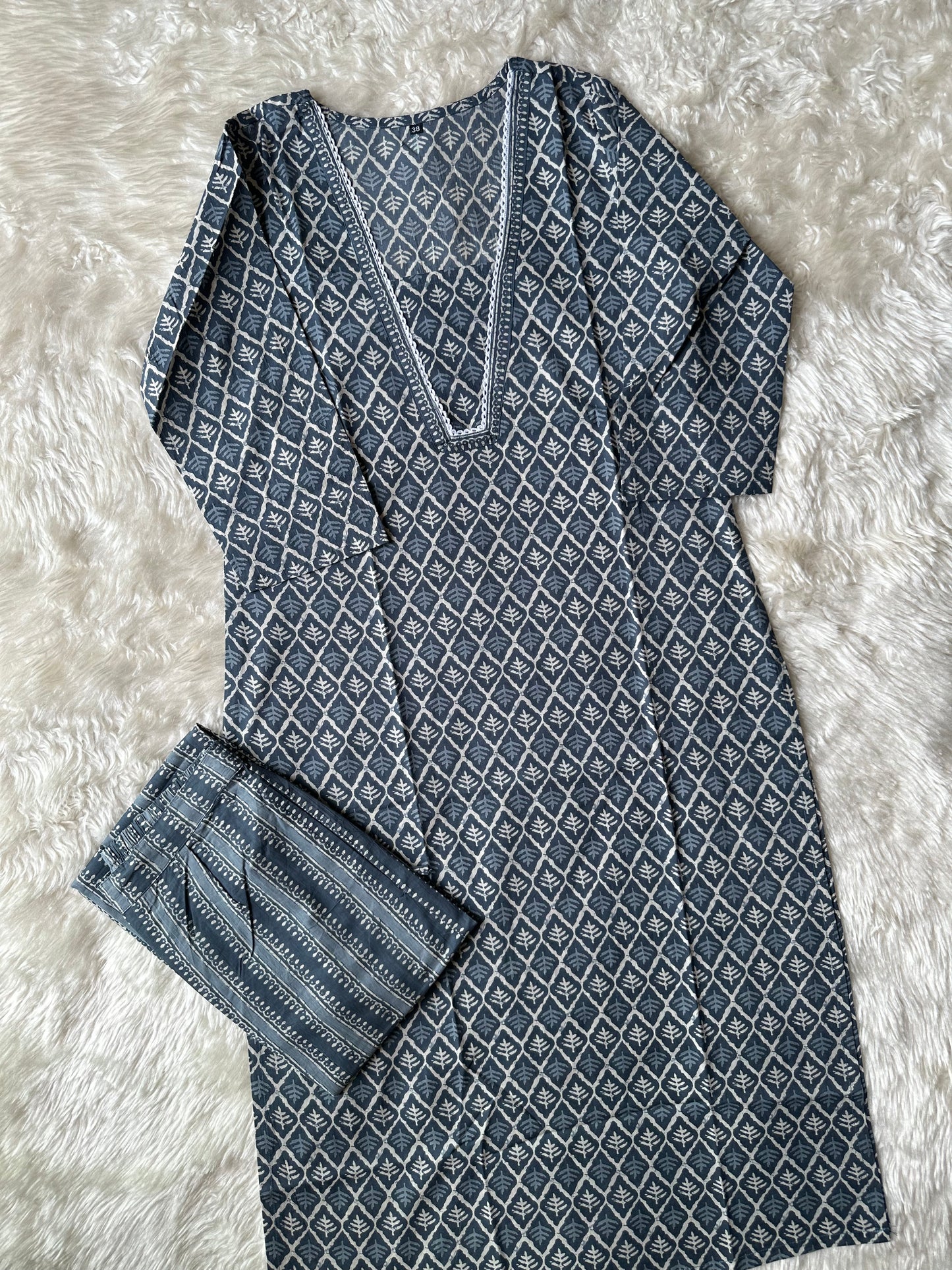 Stock Clearance 🚨 Premium Cotton Kurti Pant Set