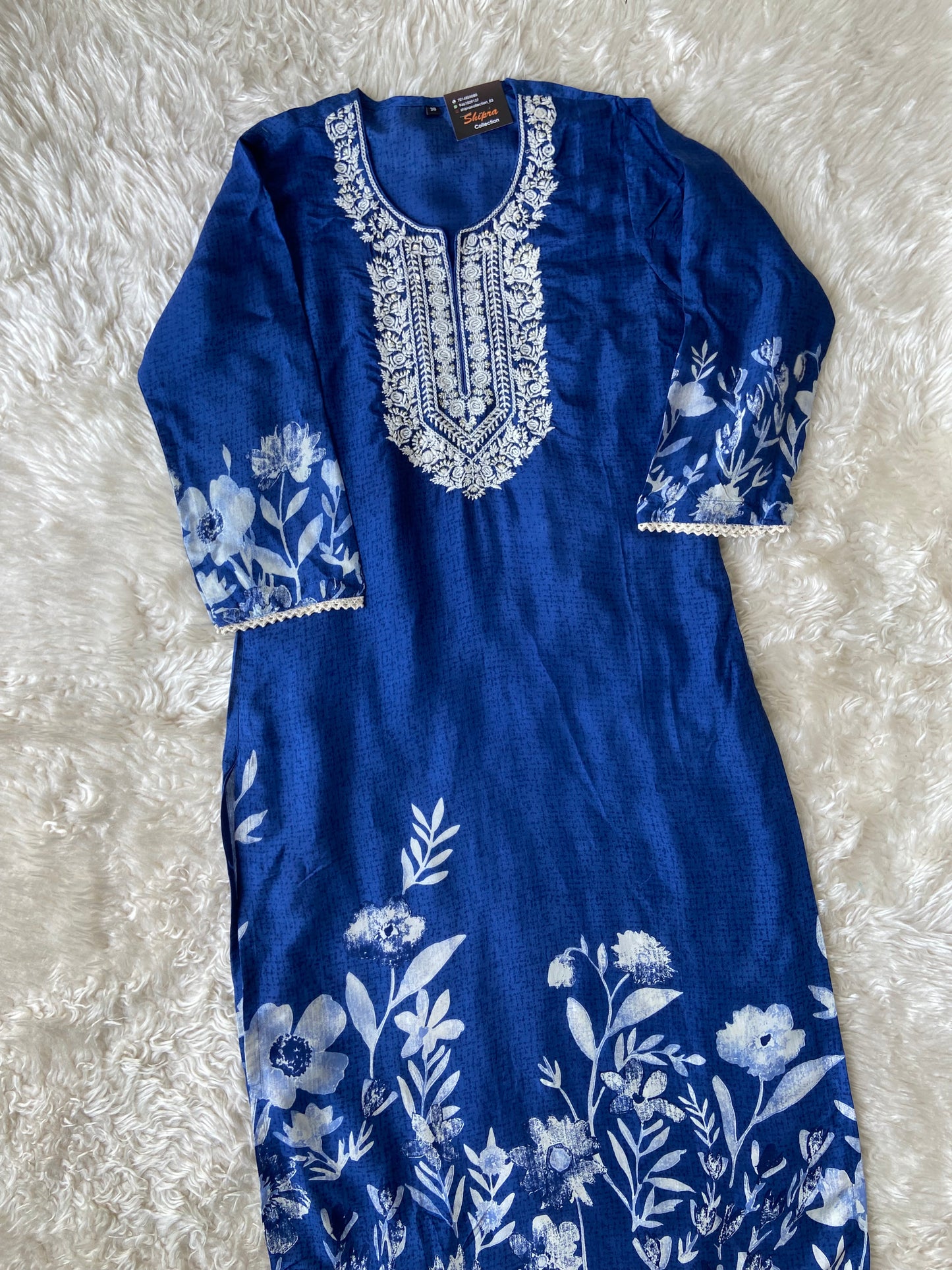 Pure Silk Kurti Pant Dupatta Set