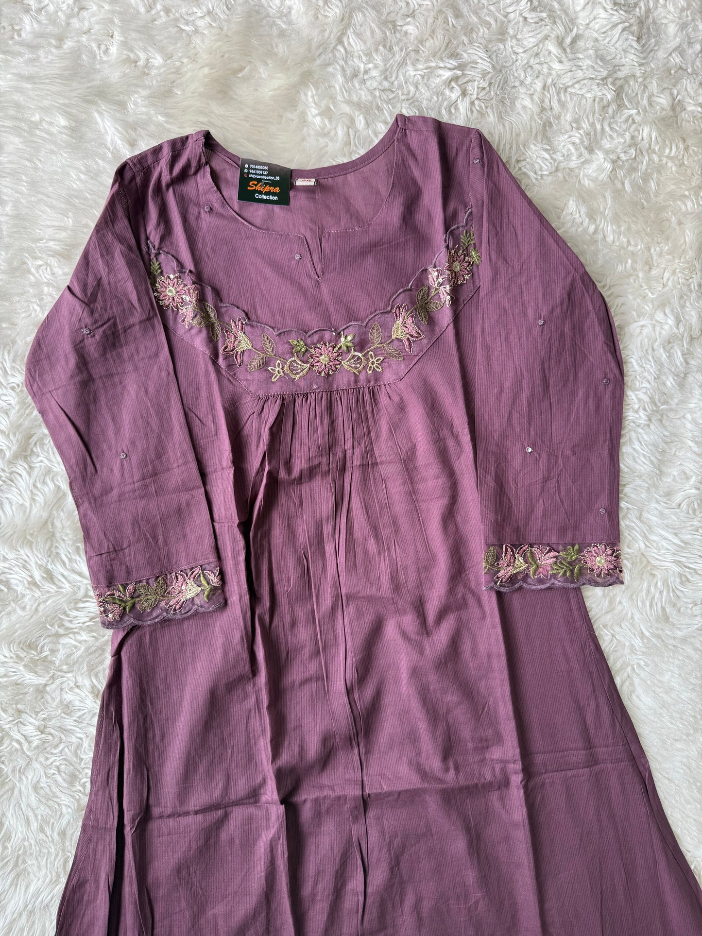 Mul Cotton Kurti Pant Dupatta Set