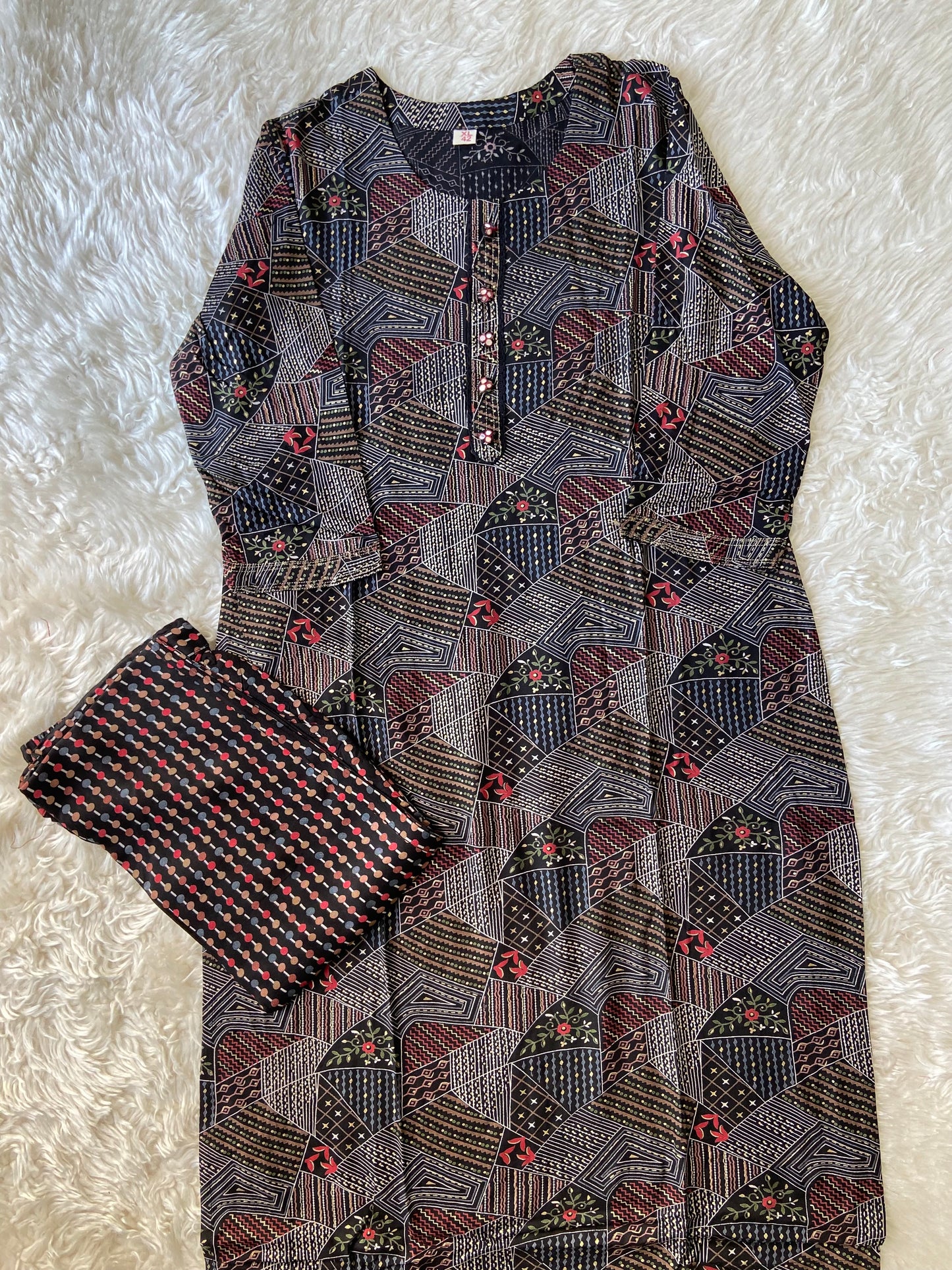 Soft Rayon Kurti Pant Set