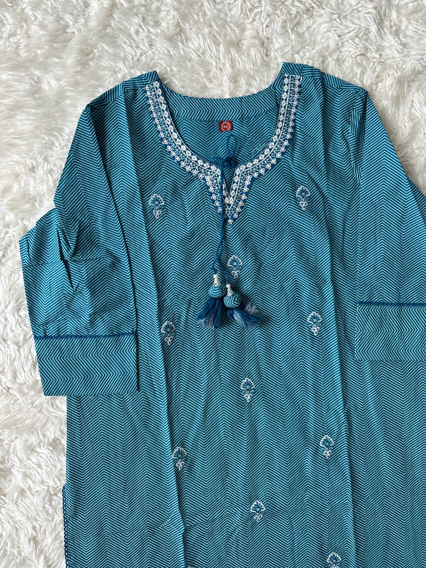 Budget Friendly Kurti Pant Dupatta Set