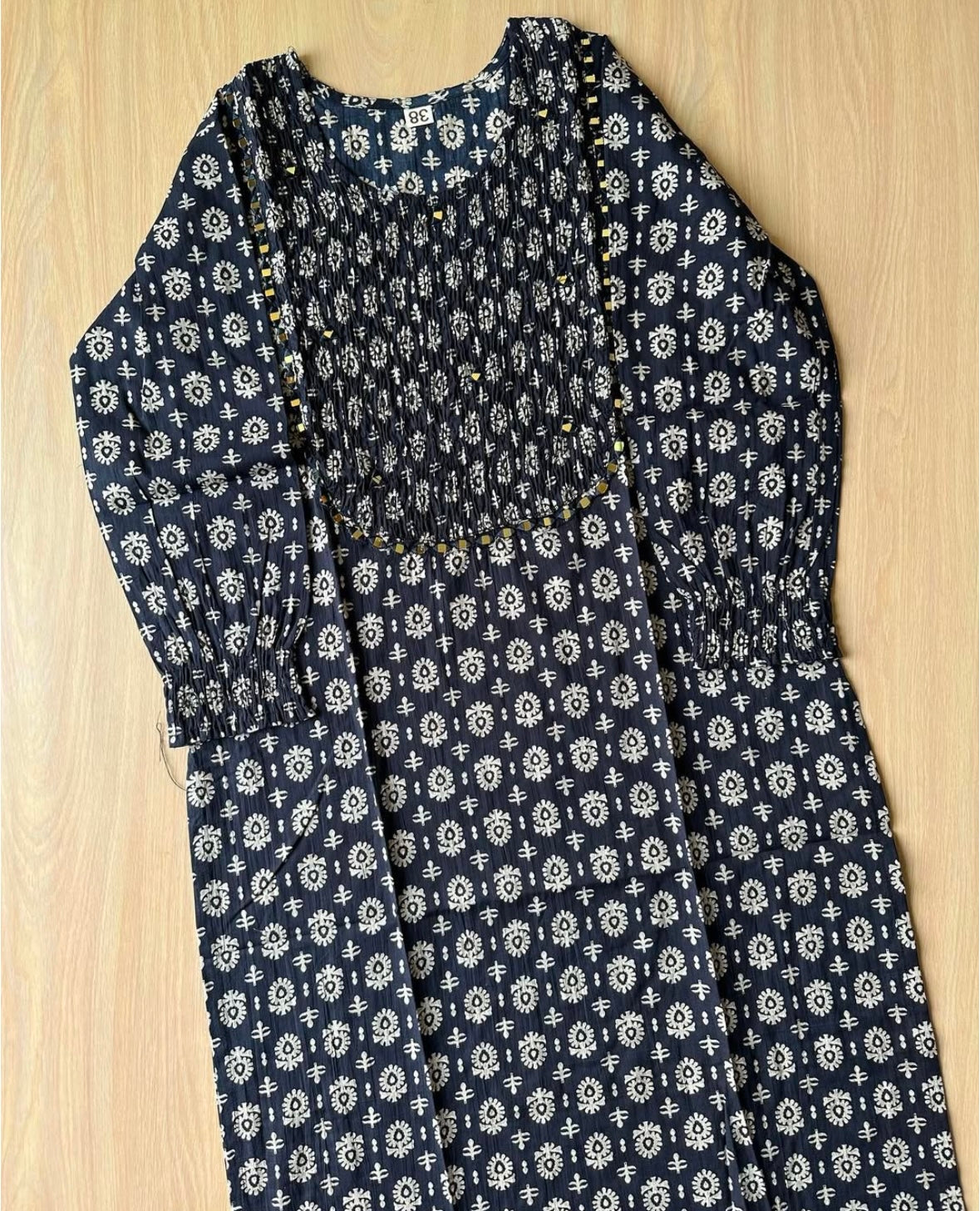 Premium Cotton kurti with smocking details