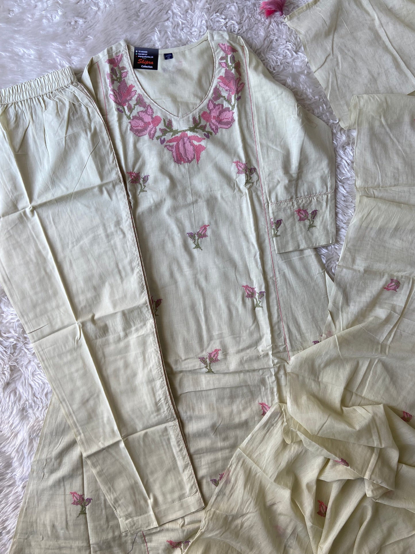 Premium Mul Cotton Thread Work Collection