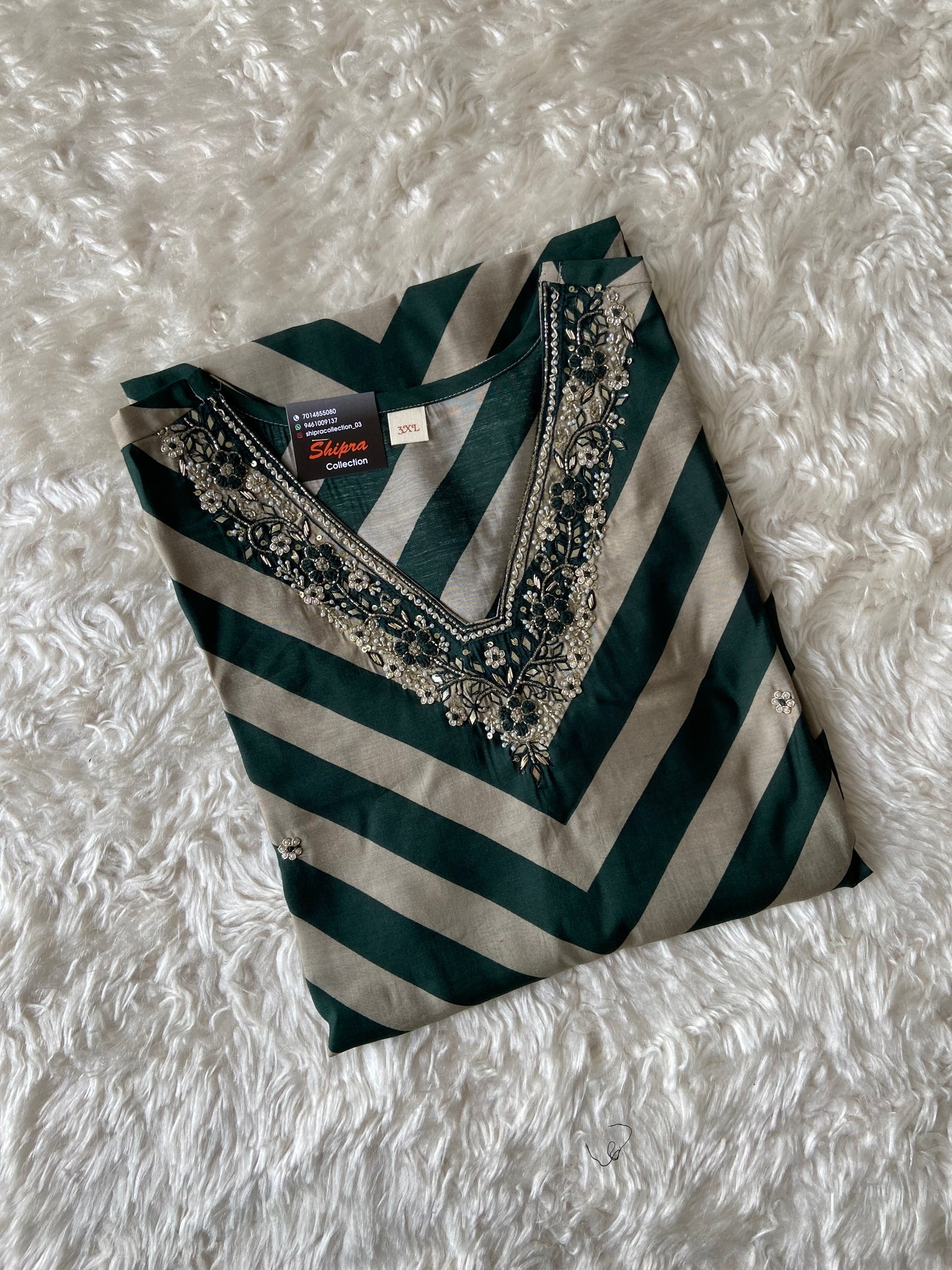 Pure Muslin Silk Kurti Pant Set
