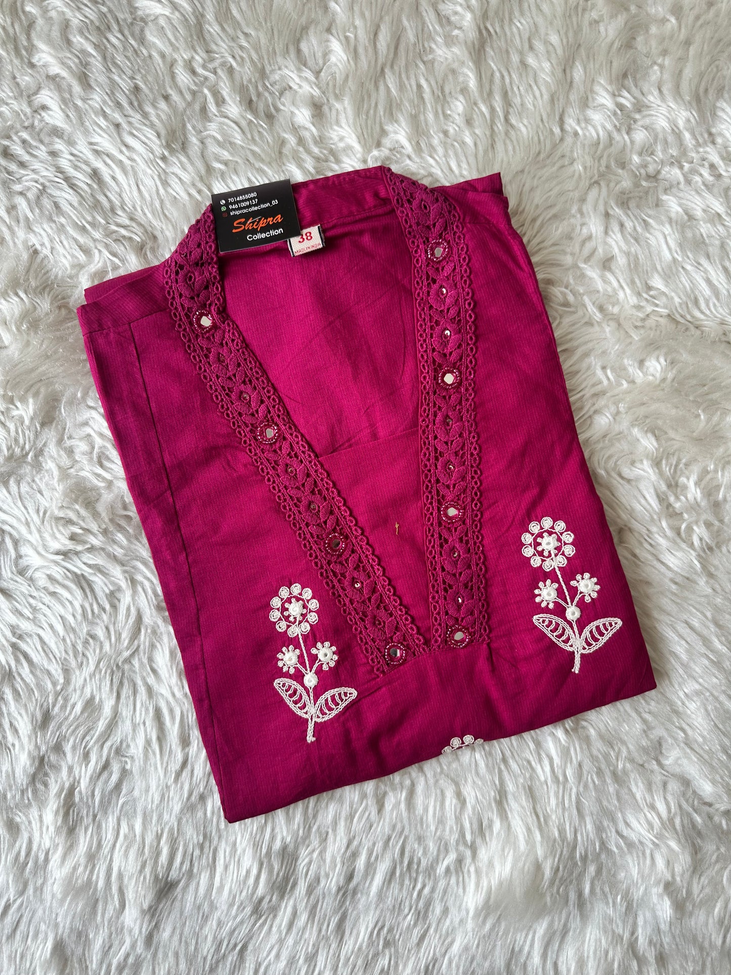 Premium Cotton Kurti Pant Dupatta Set