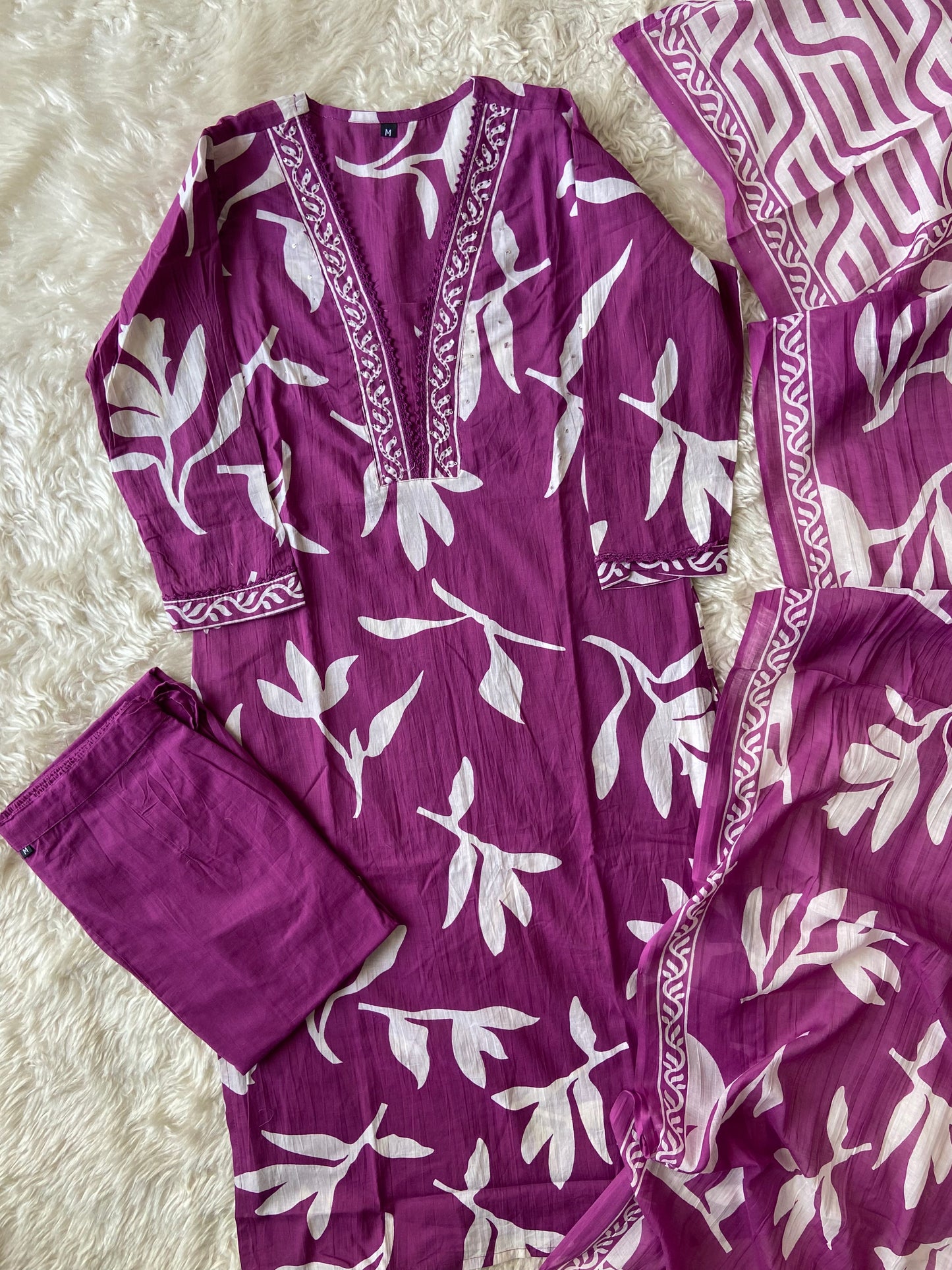 Budget Friendly Kurti Pant Dupatta Set