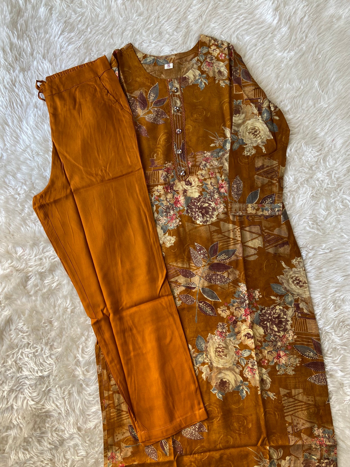 Soft Rayon Kurti Pant Set