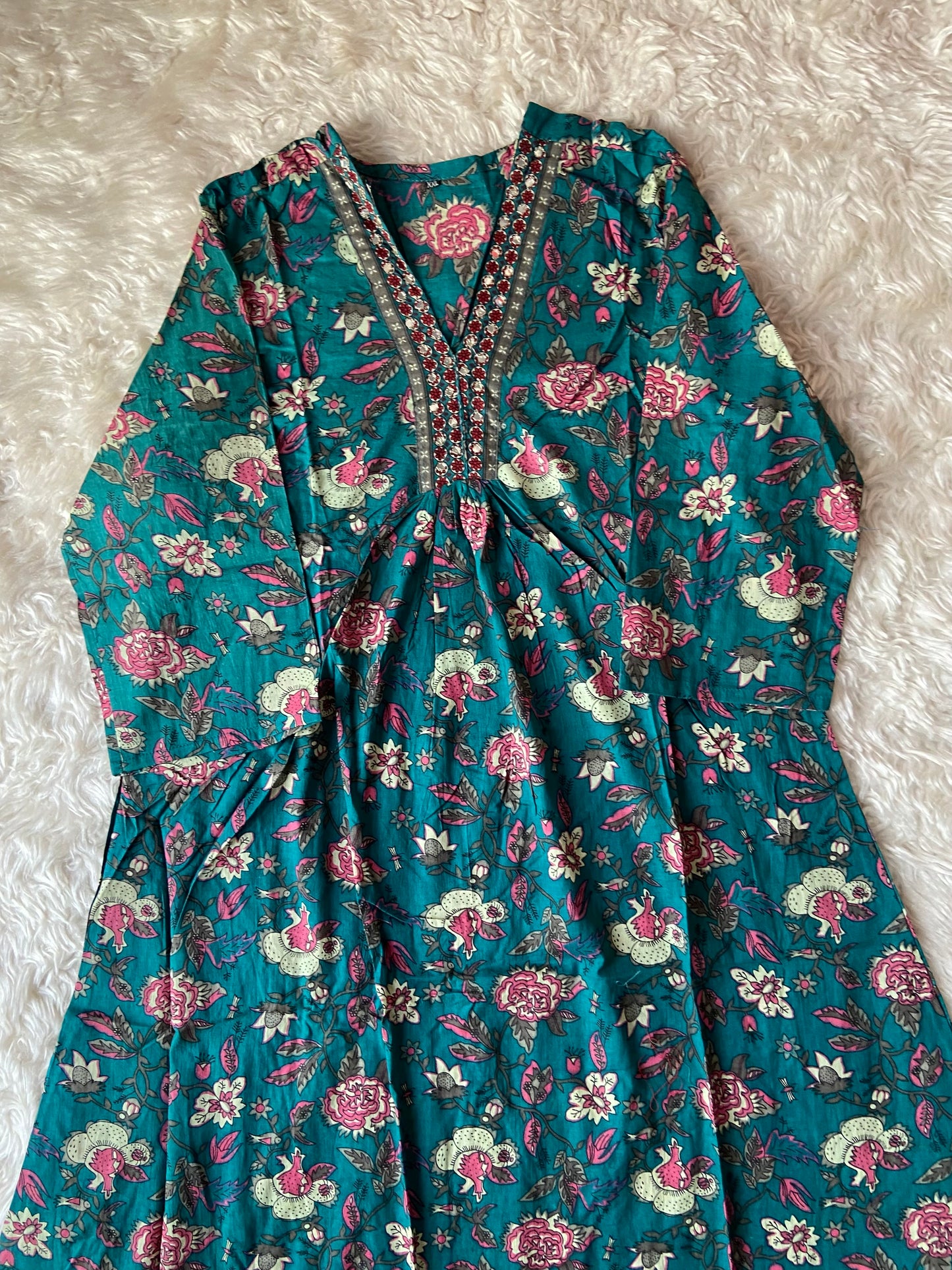 Stock Clearance 🚨 Cotton FLARE Kurti Pant Set