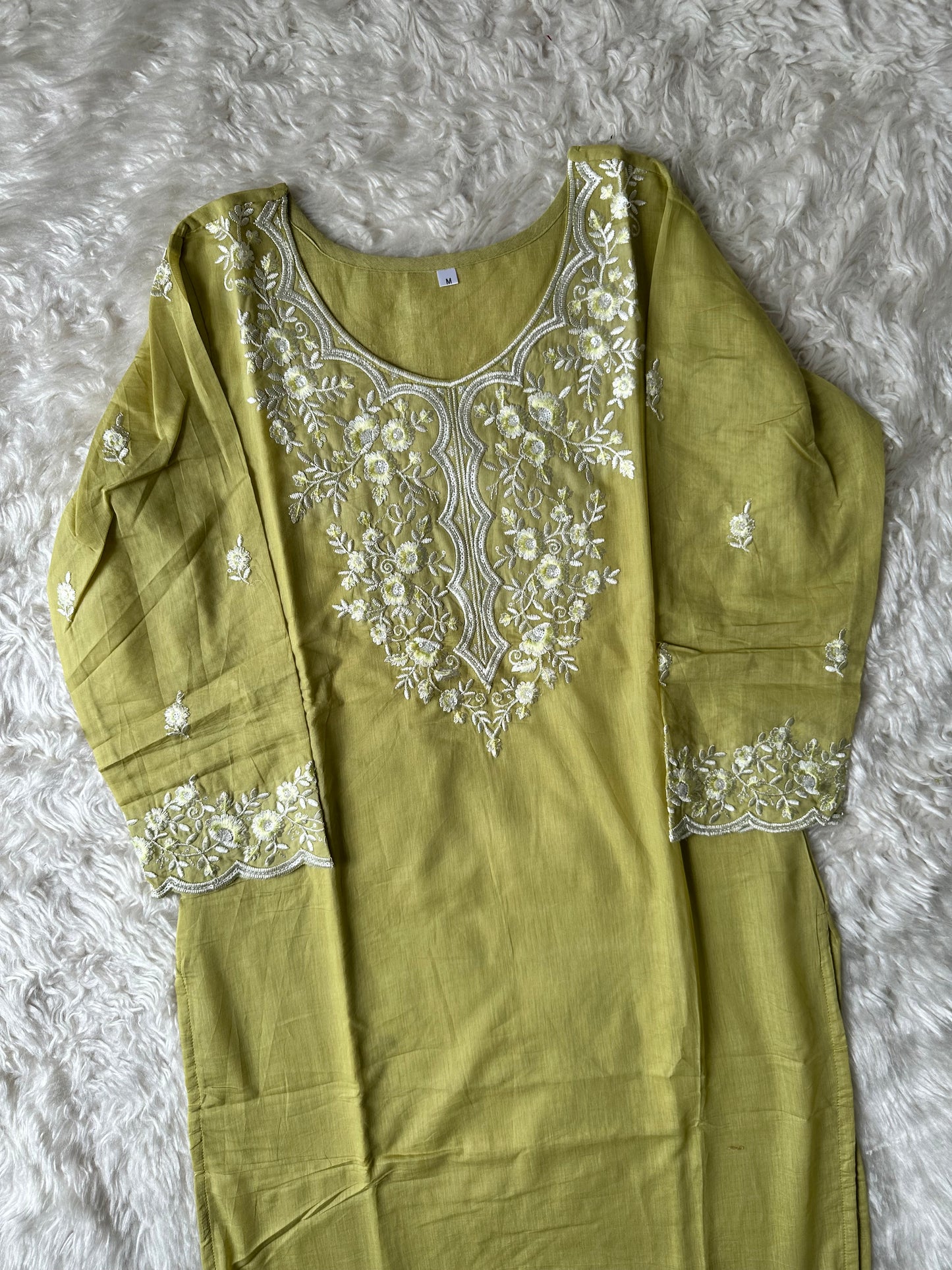 Mul Cotton Kurti Sharara Dupatta Set