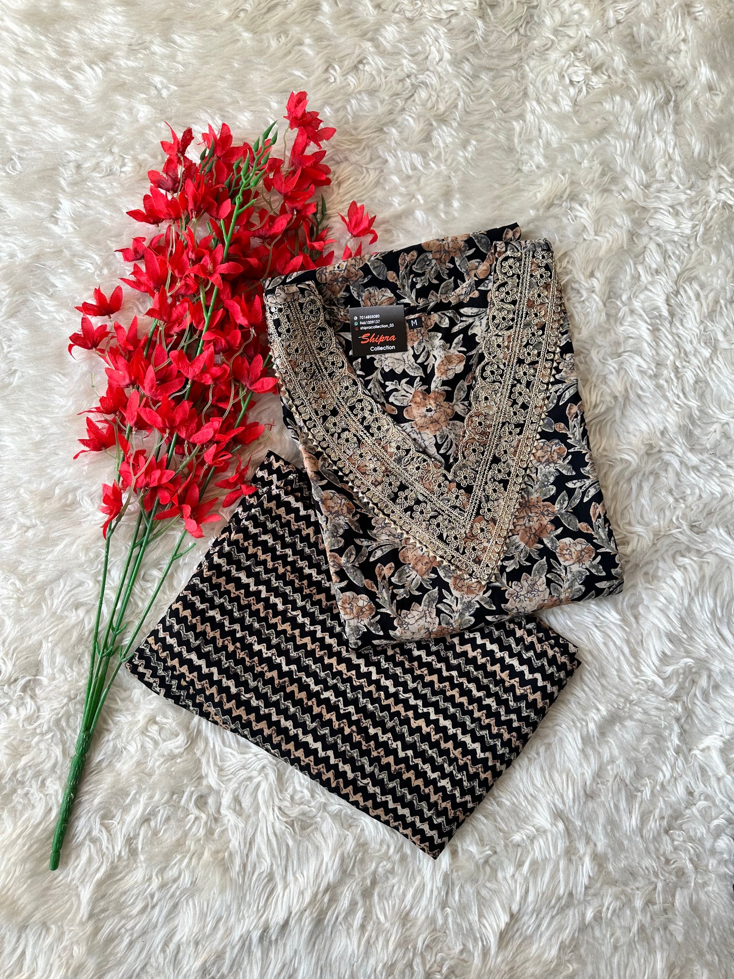Rayon Kurti Pant Set