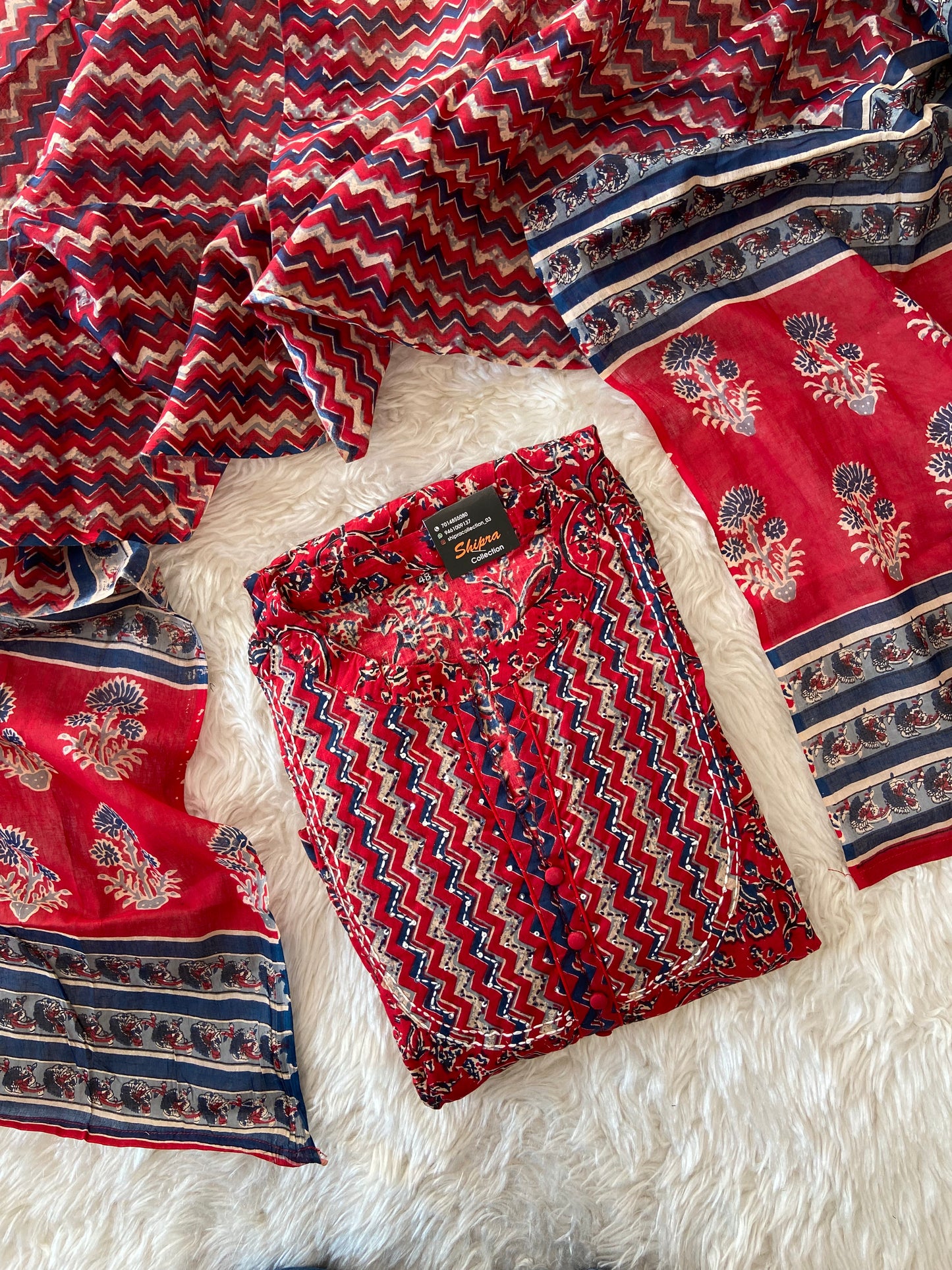 Premium Cotton Kurti Dupatta Set