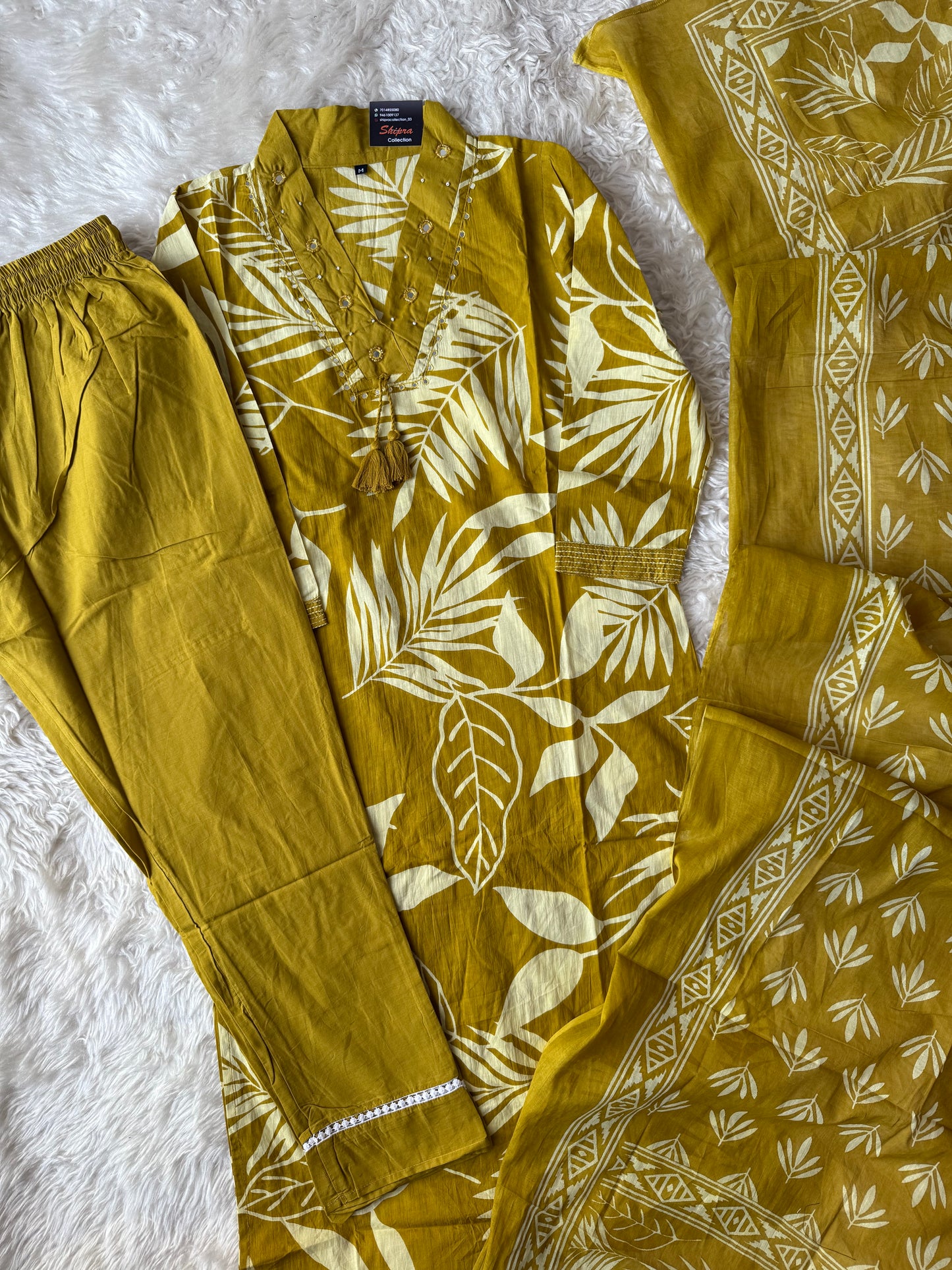 Budget Friendly Kurti Pant Dupatta Set