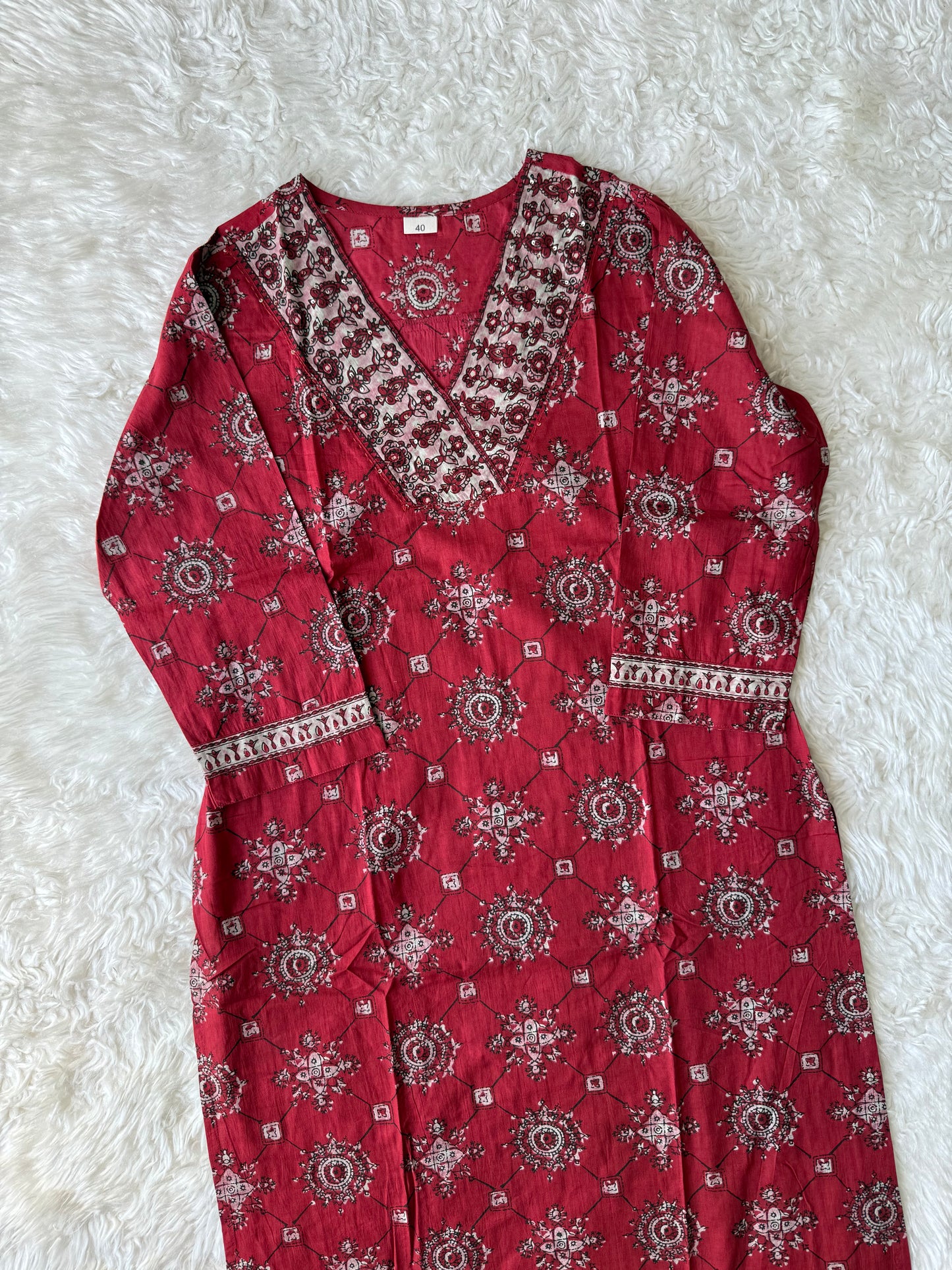 Premium Cotton Kurti Pant Dupatta Set