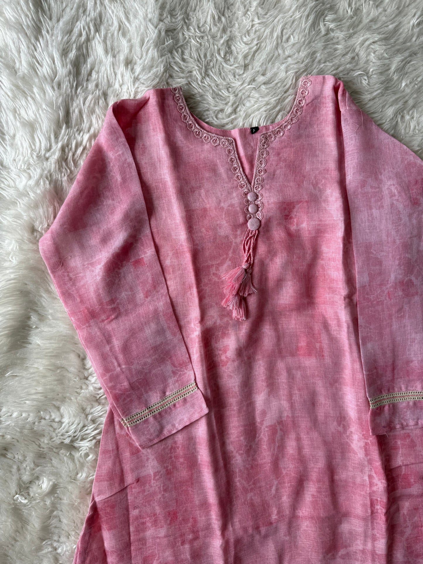 Linen Kurti Pant Dupatta Set