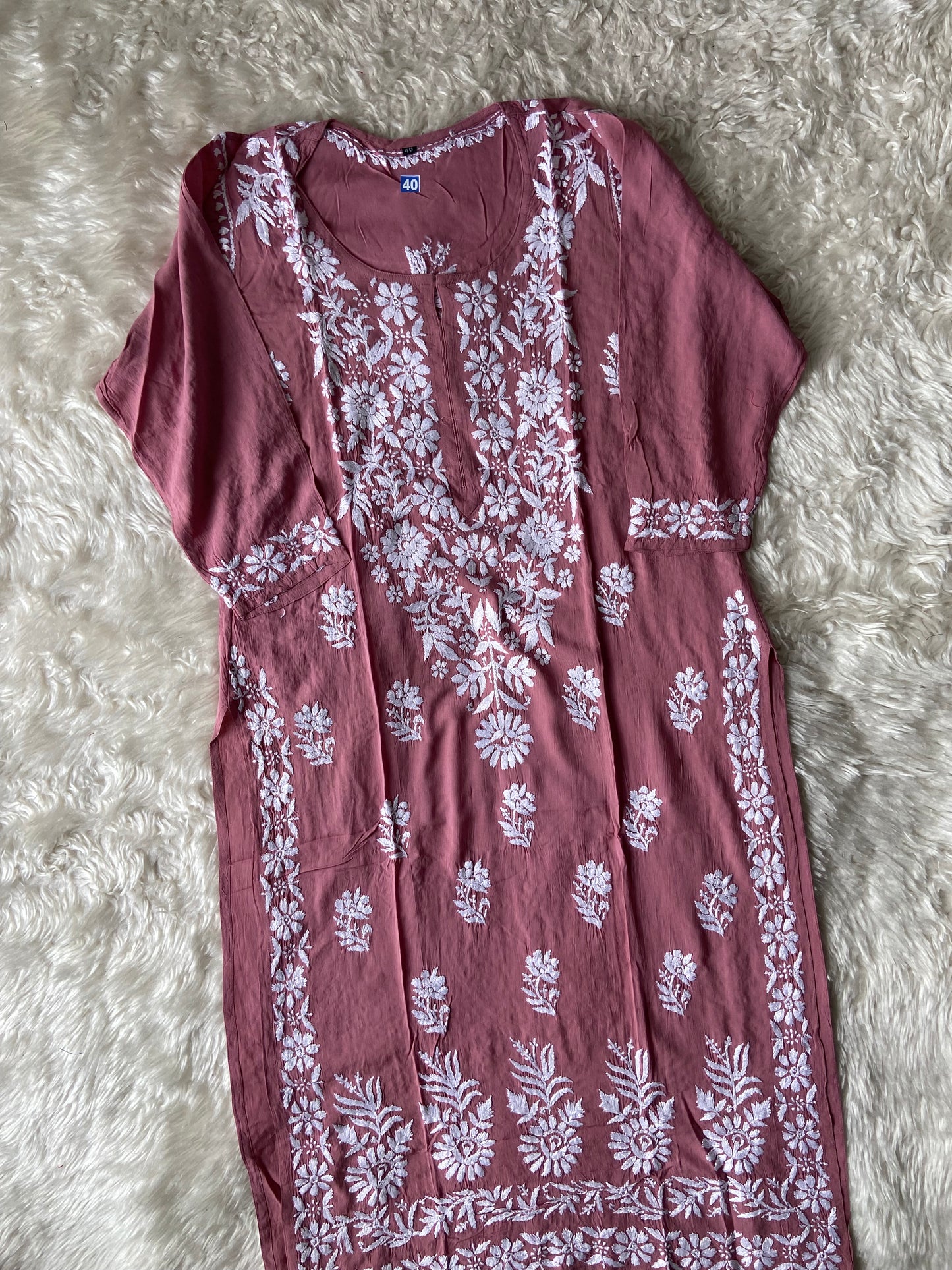 Modal Chikankari kurti