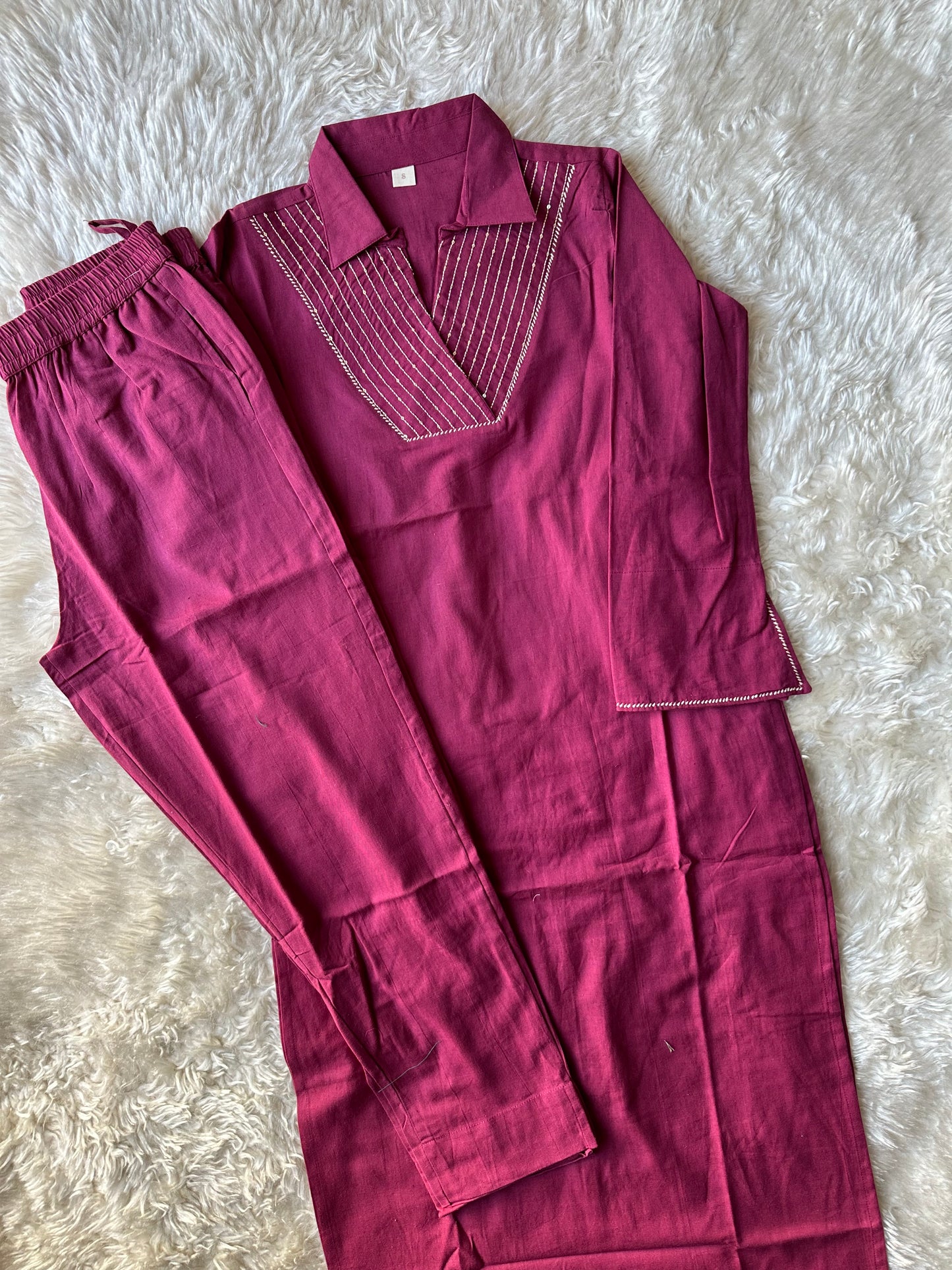 Stock Clearance 🚨 Khadi Cotton Kurti Pant Set