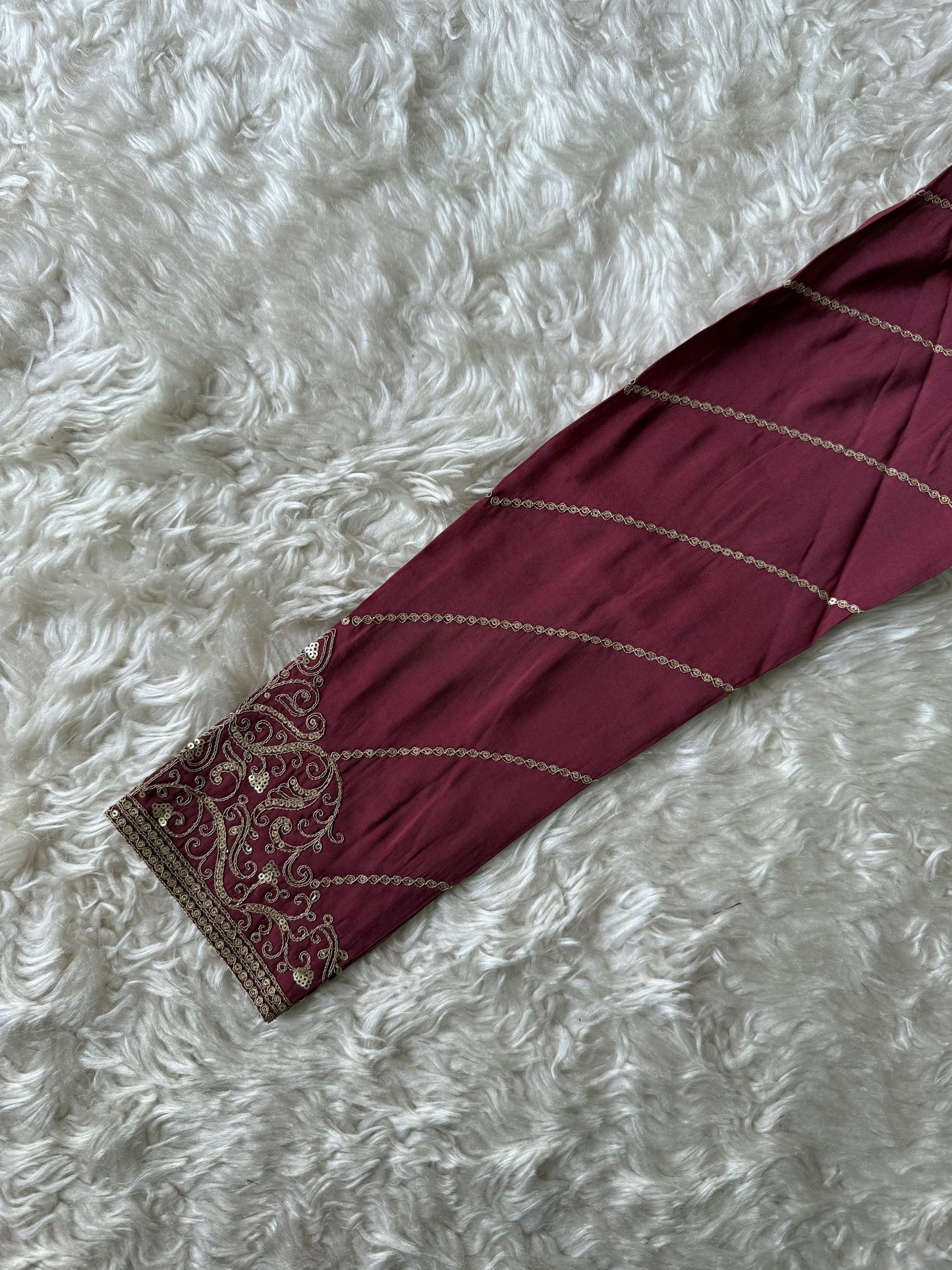 Pure Muslin Silk Kurti Pant Organza Dupatta Set