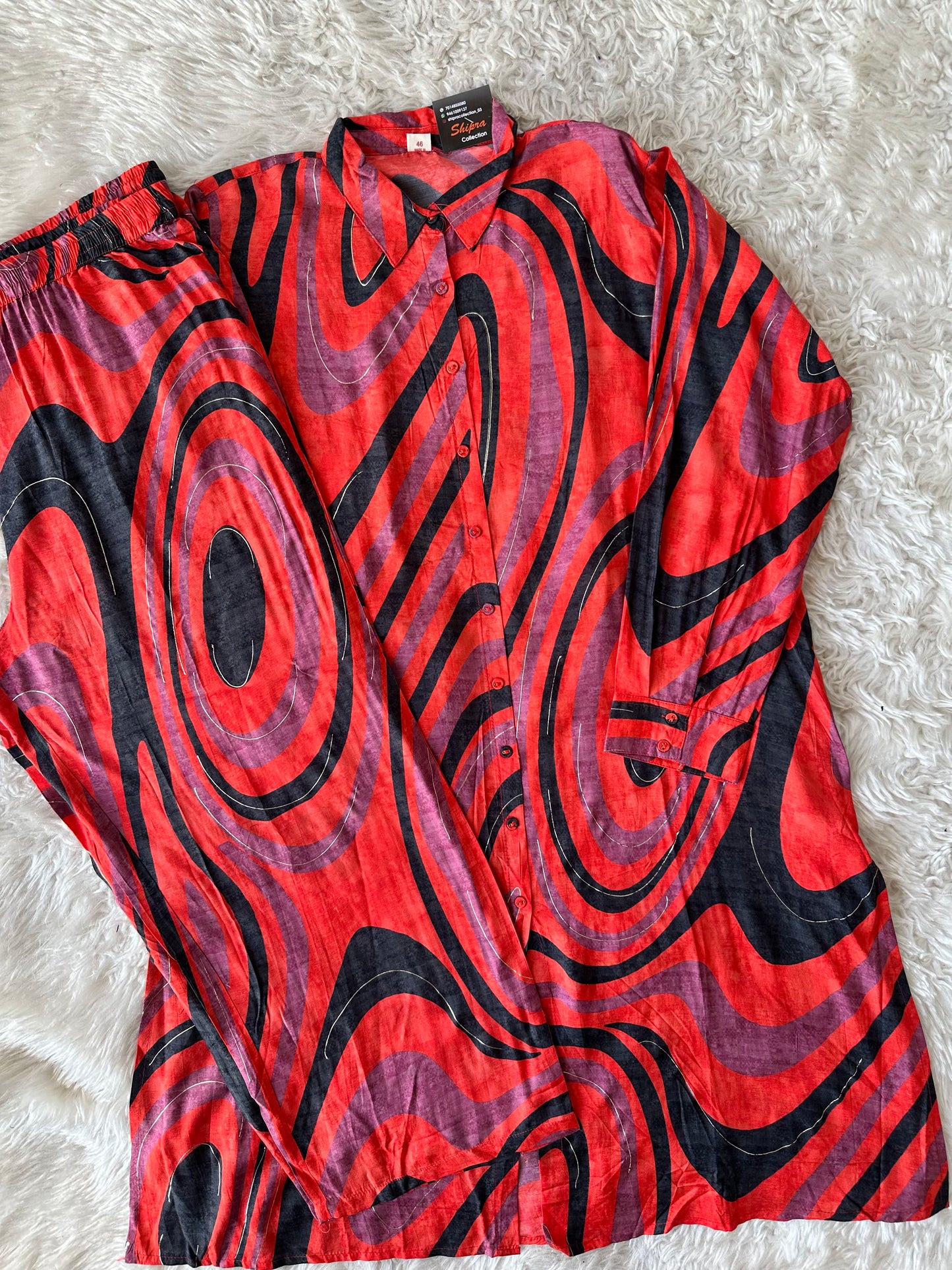 Pure Muslin Silk Co-ord Set