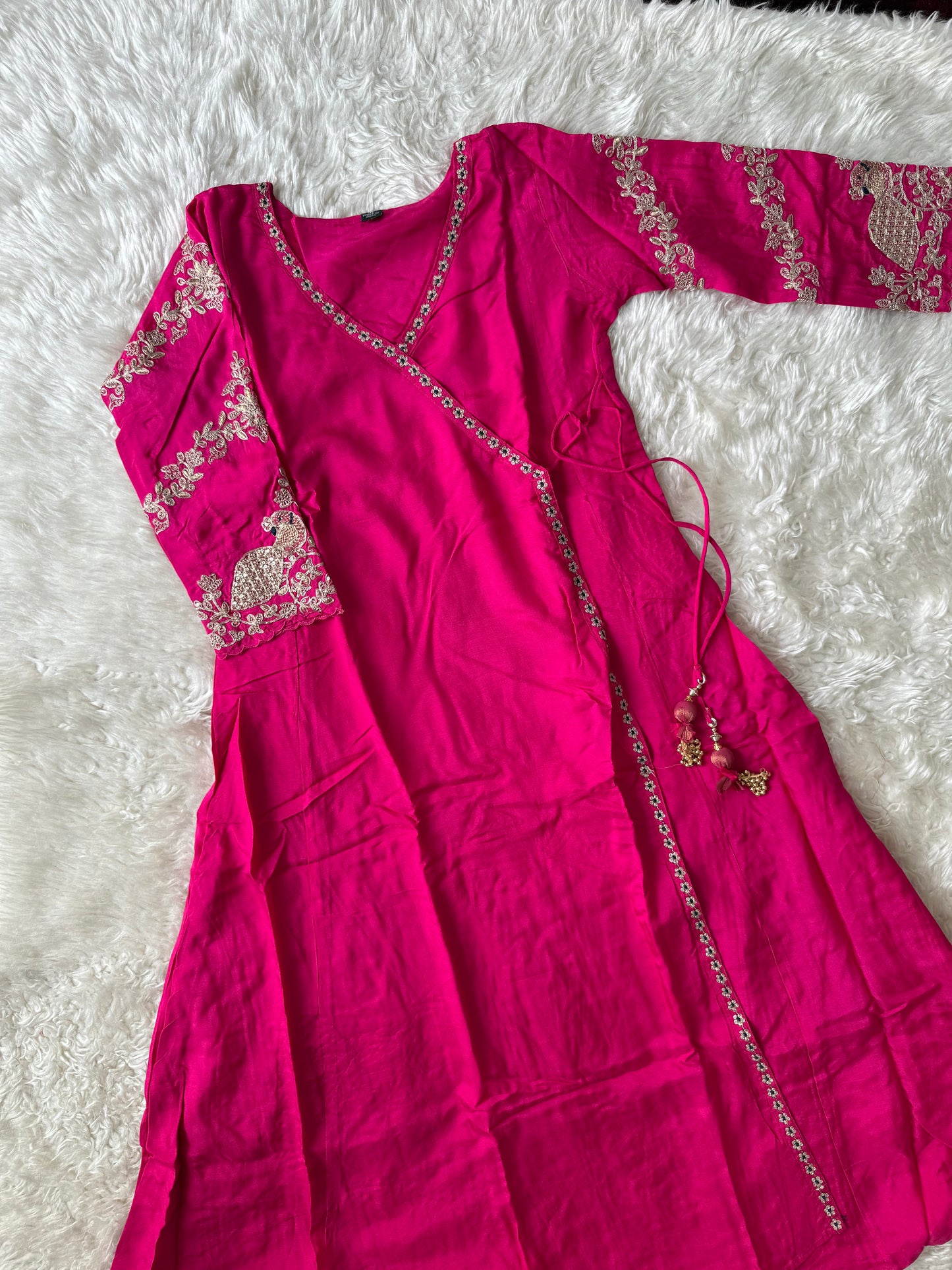 Russian Silk Kurti Pant Dupatta Set