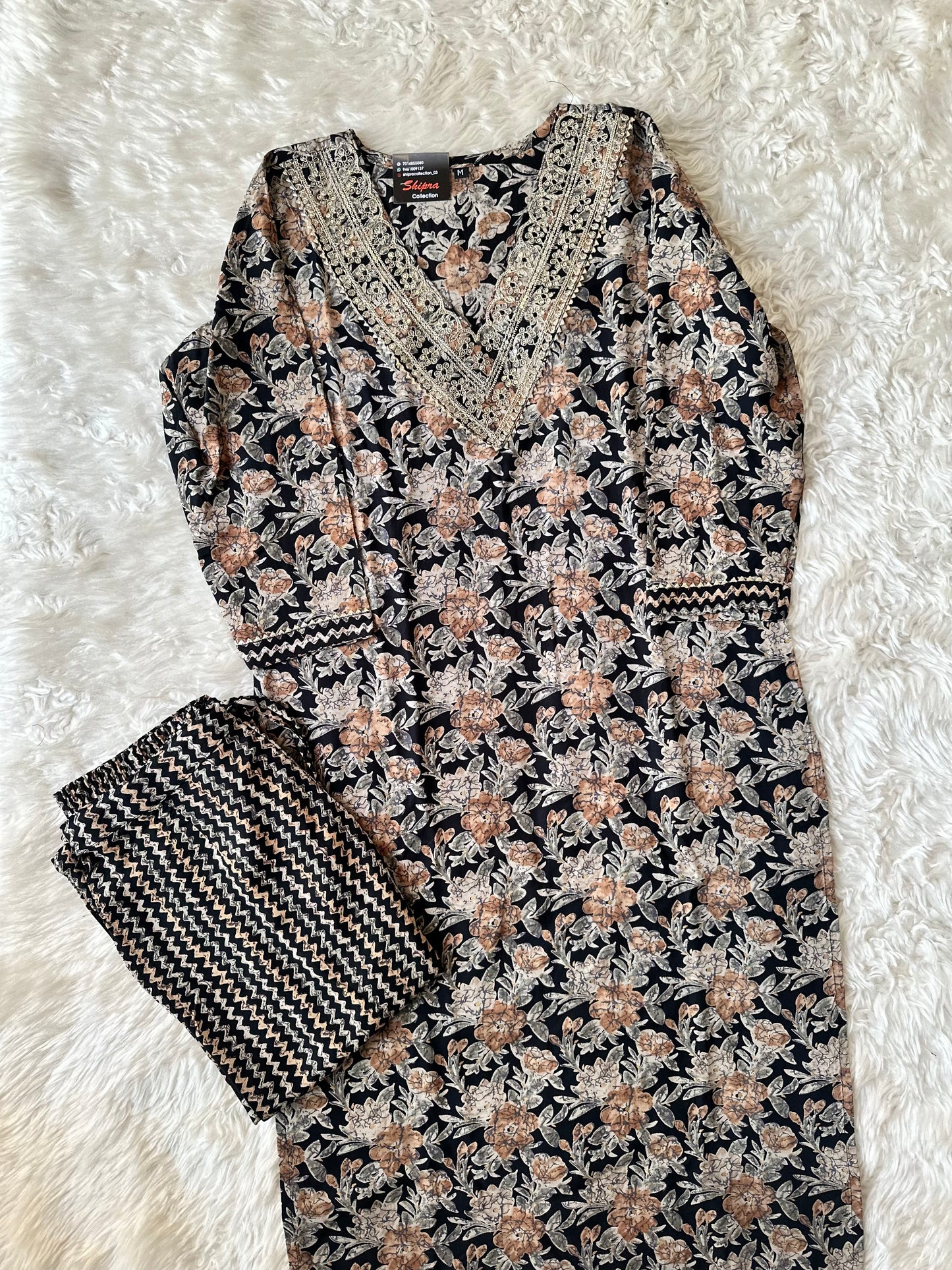 Rayon Kurti Pant Set
