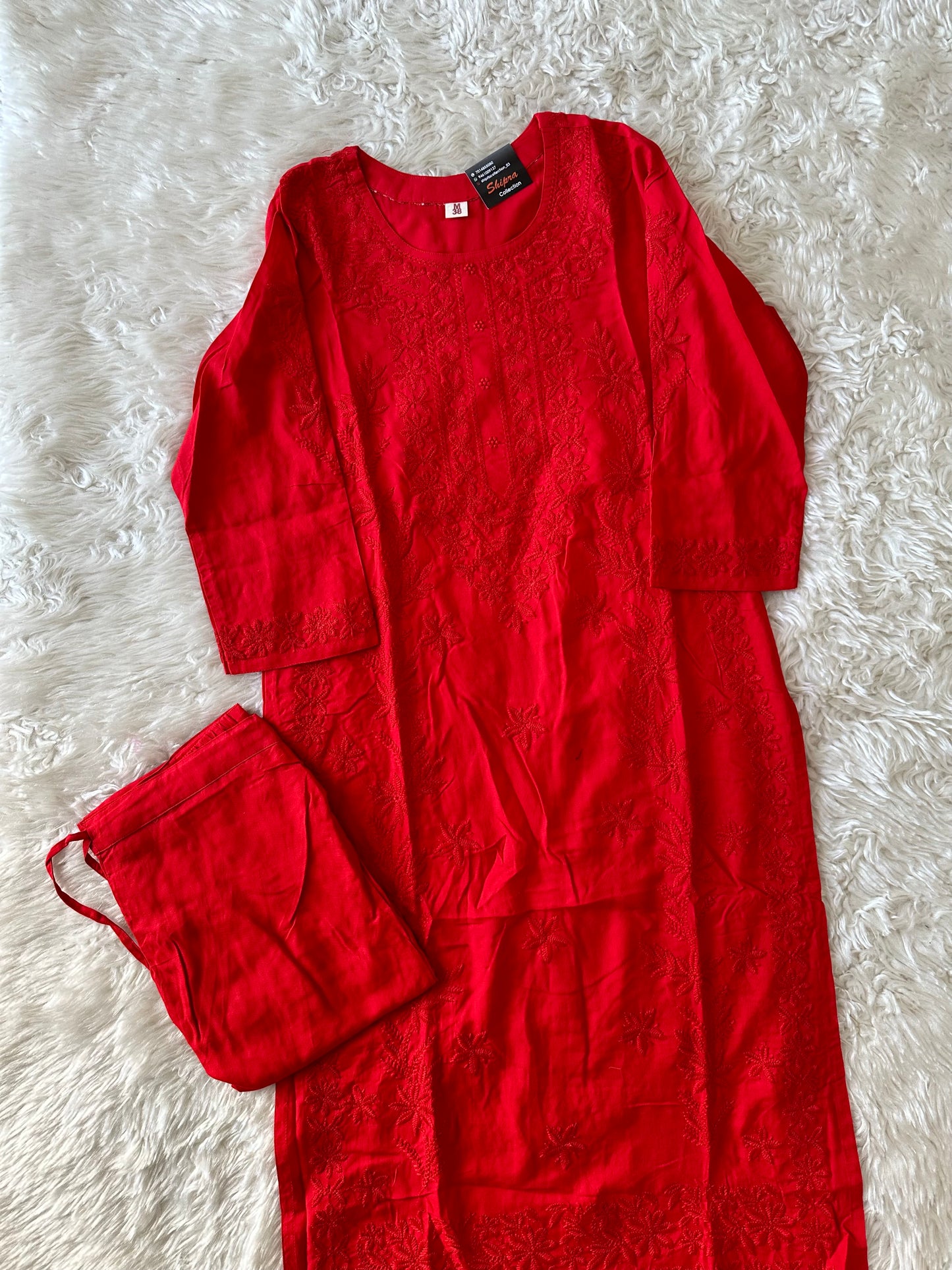 Rayon Kurti Pant Set