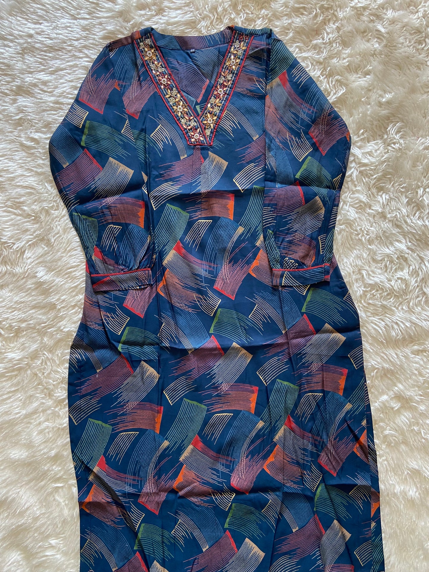 Stock Clearance 🚨 Pure Muslin Silk Kurti Pant Set