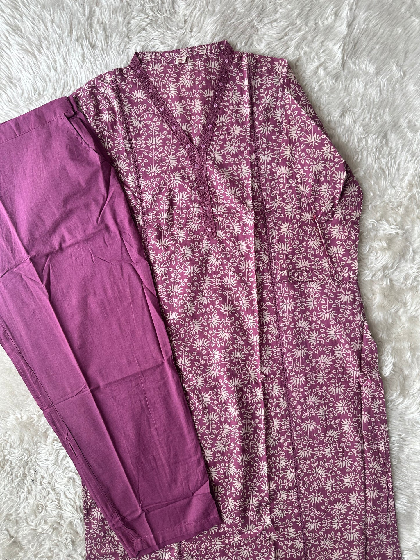 Pure Cotton Kurti Pant Set