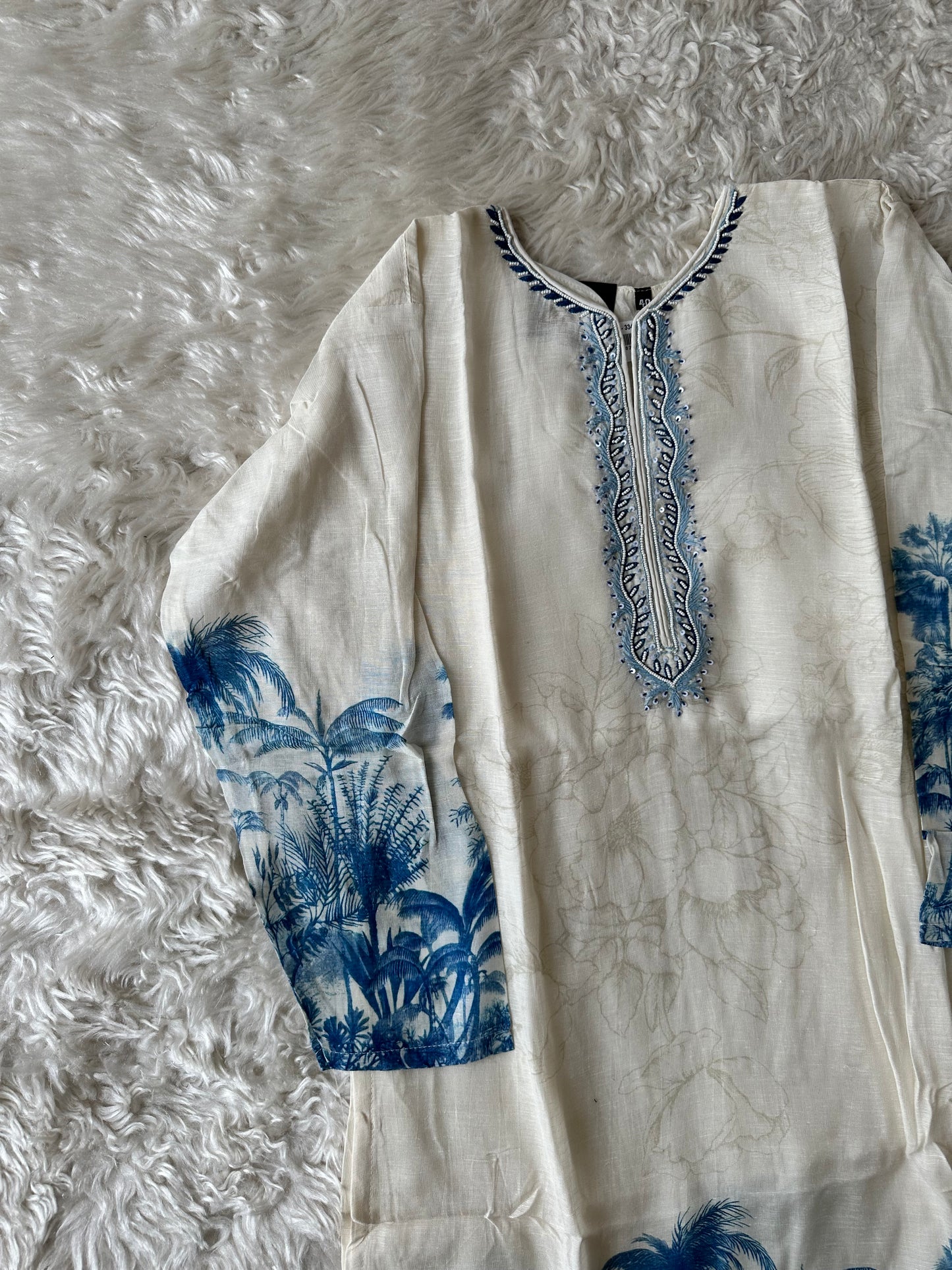 Pure Linen Kurti Pant Set